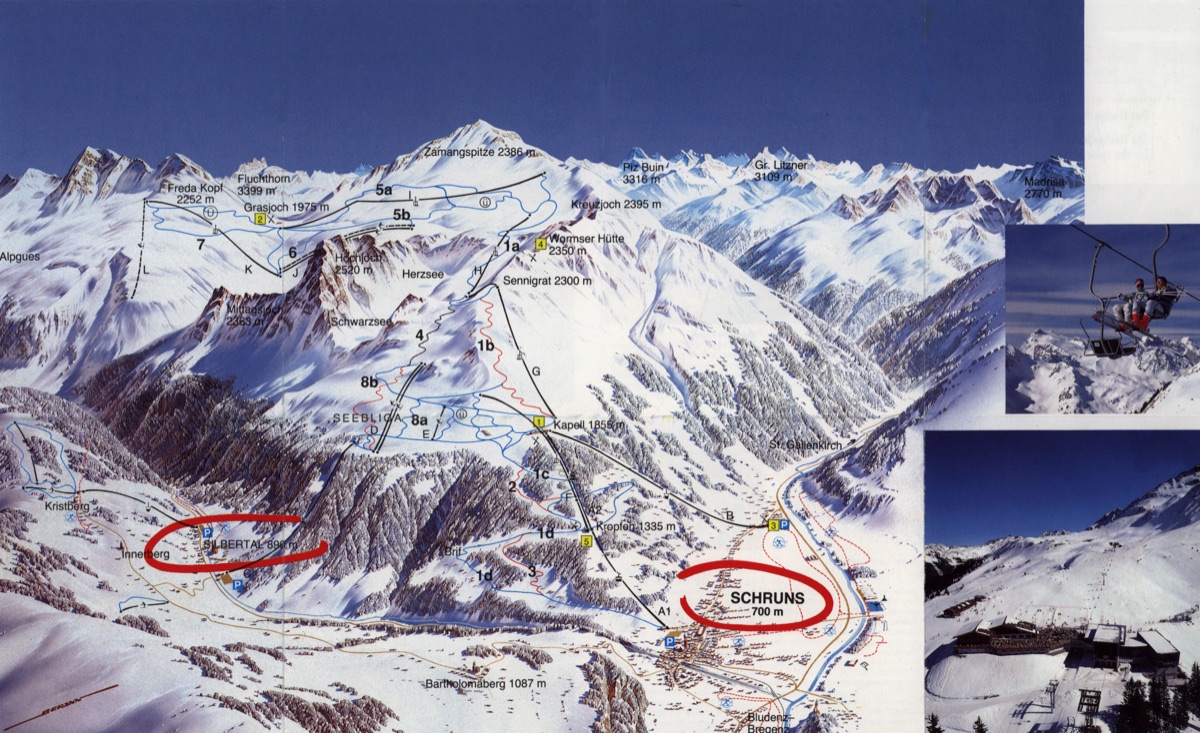 Schruns Silbertal, Schigebiet Hochjoch