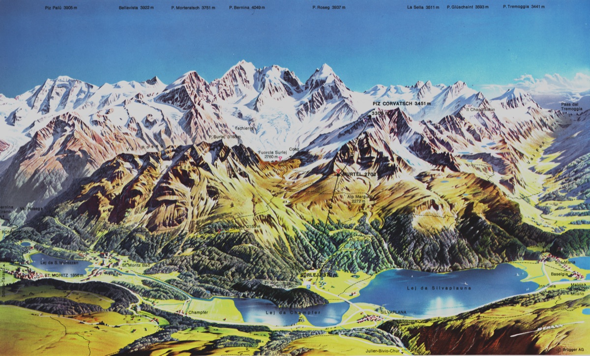Corvatsch,  Piz, Summer