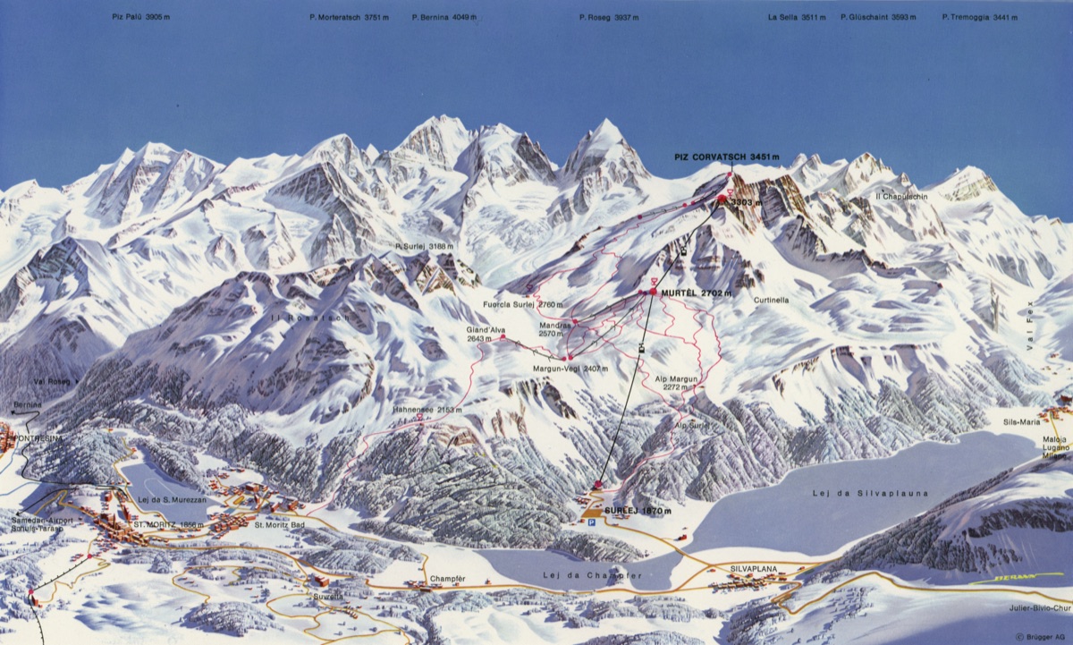 Corvatsch,  Piz, Winter