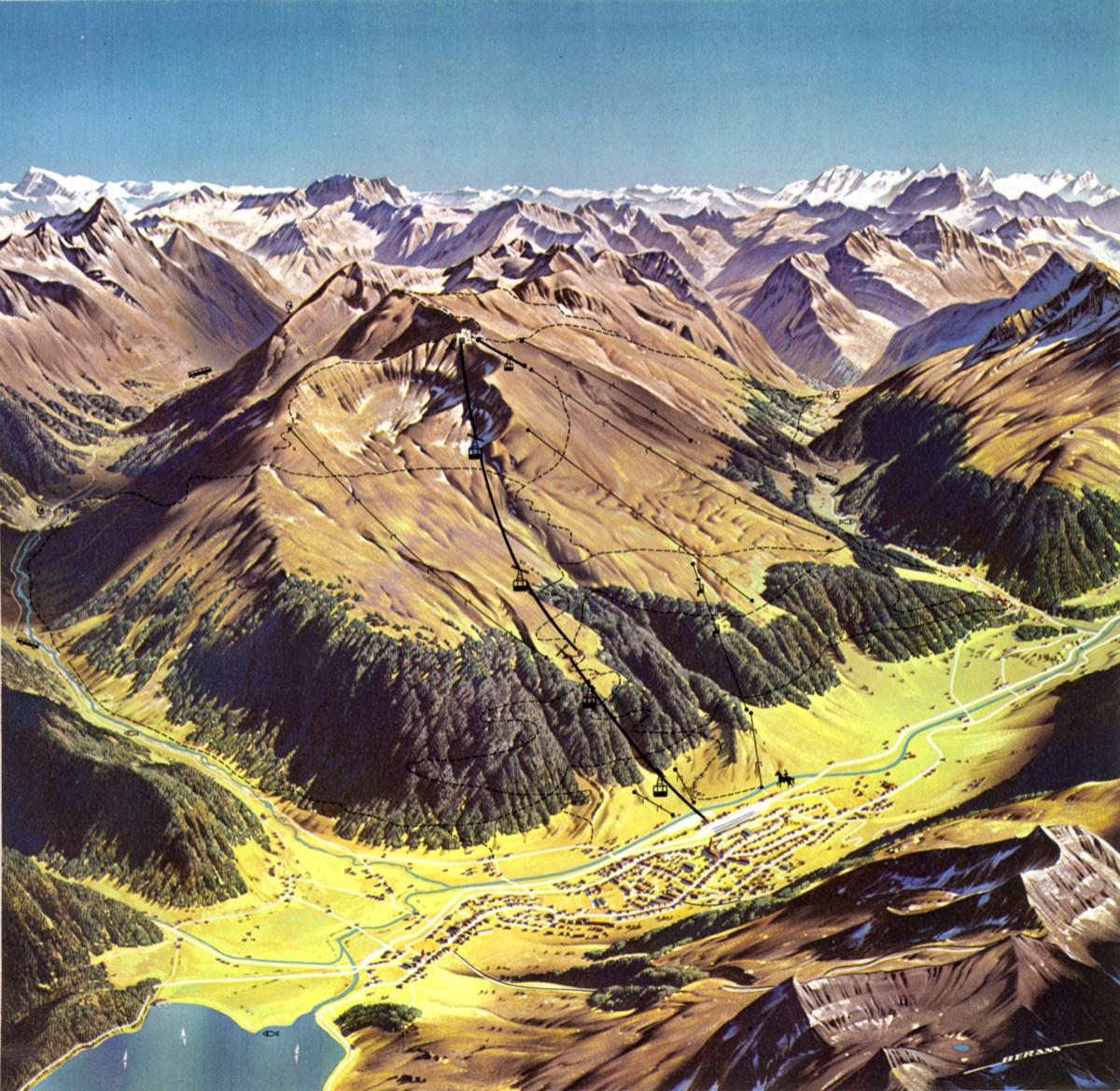 Davos, Brähmabühel,  Summer