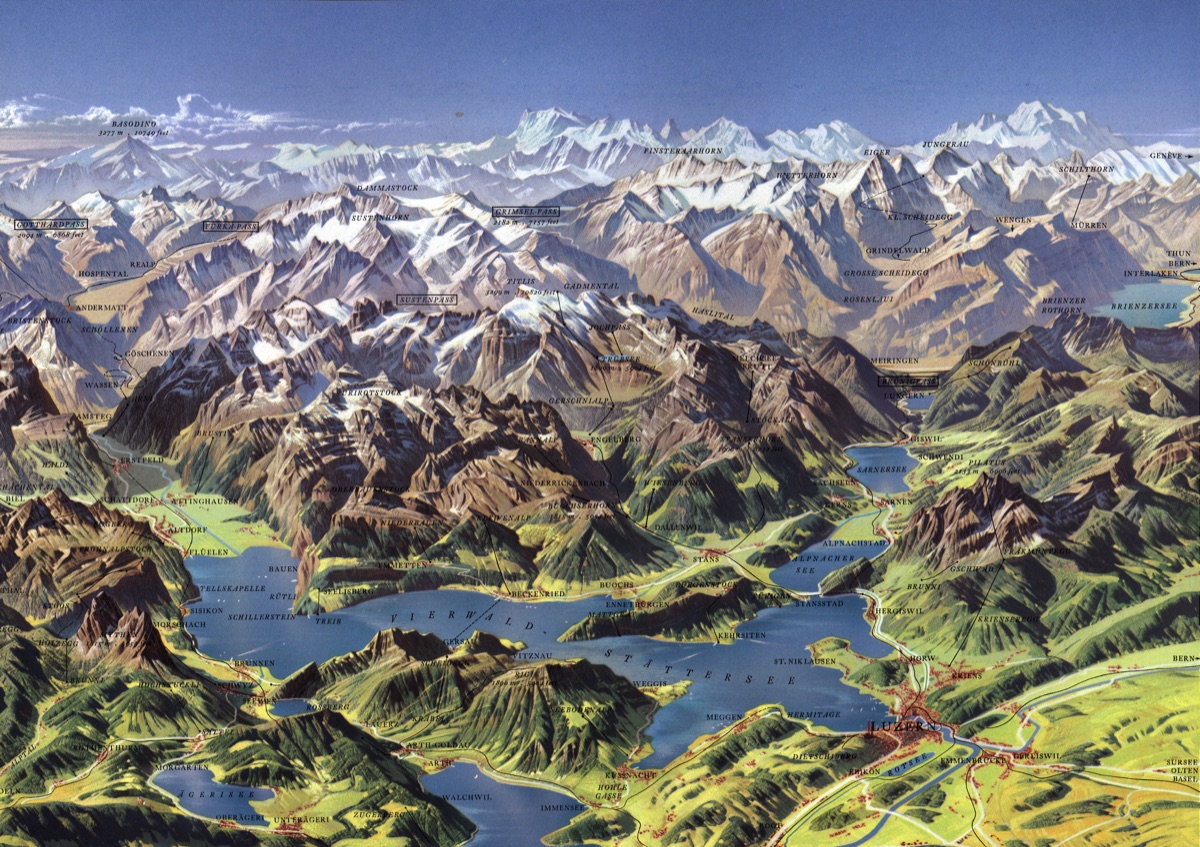 Lake Lucerne, Detail from PN_CH_018