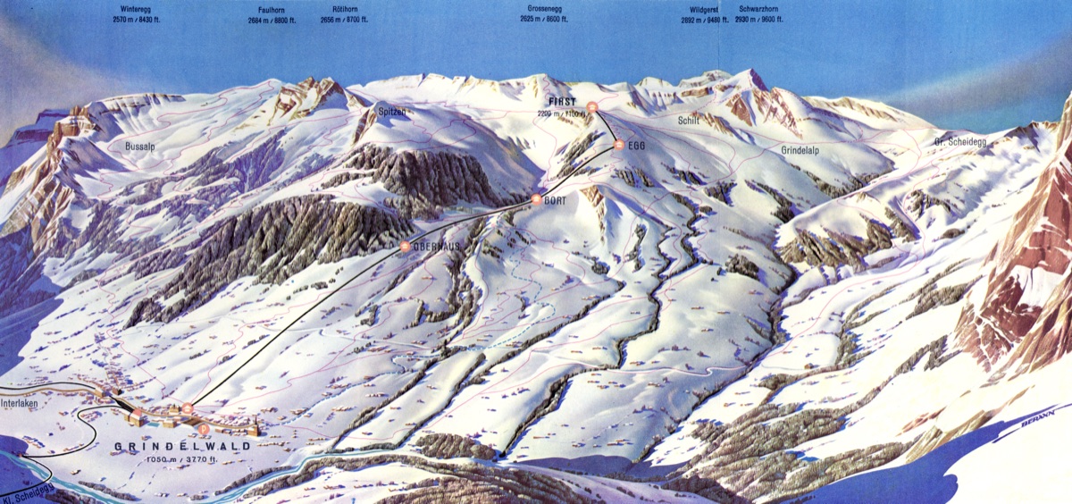 Grindelwald Firstbahn,  Winter