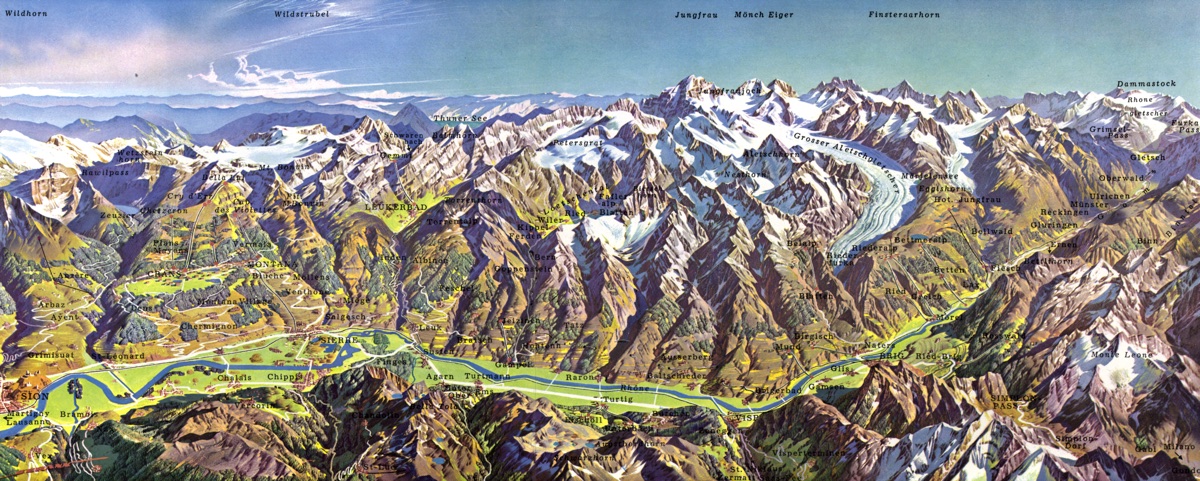 Wallis, Sion to Furka Pass, North Side / Summer