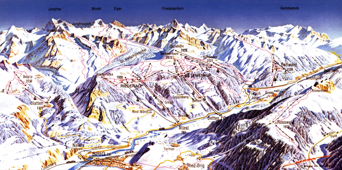 Riederalp - Bettmeralp  with Brig/ Wallis Winter 4