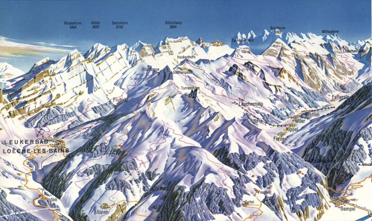 Leukerbad - Lötschental / Valais Winter 2