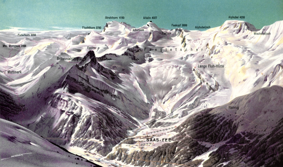 Saas -Fee / Wallis Winter 1
