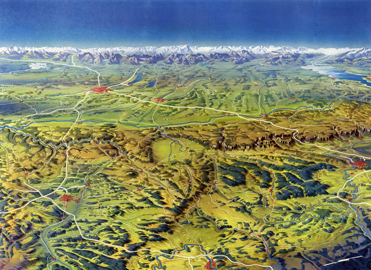 Swabian Alb and the Alps