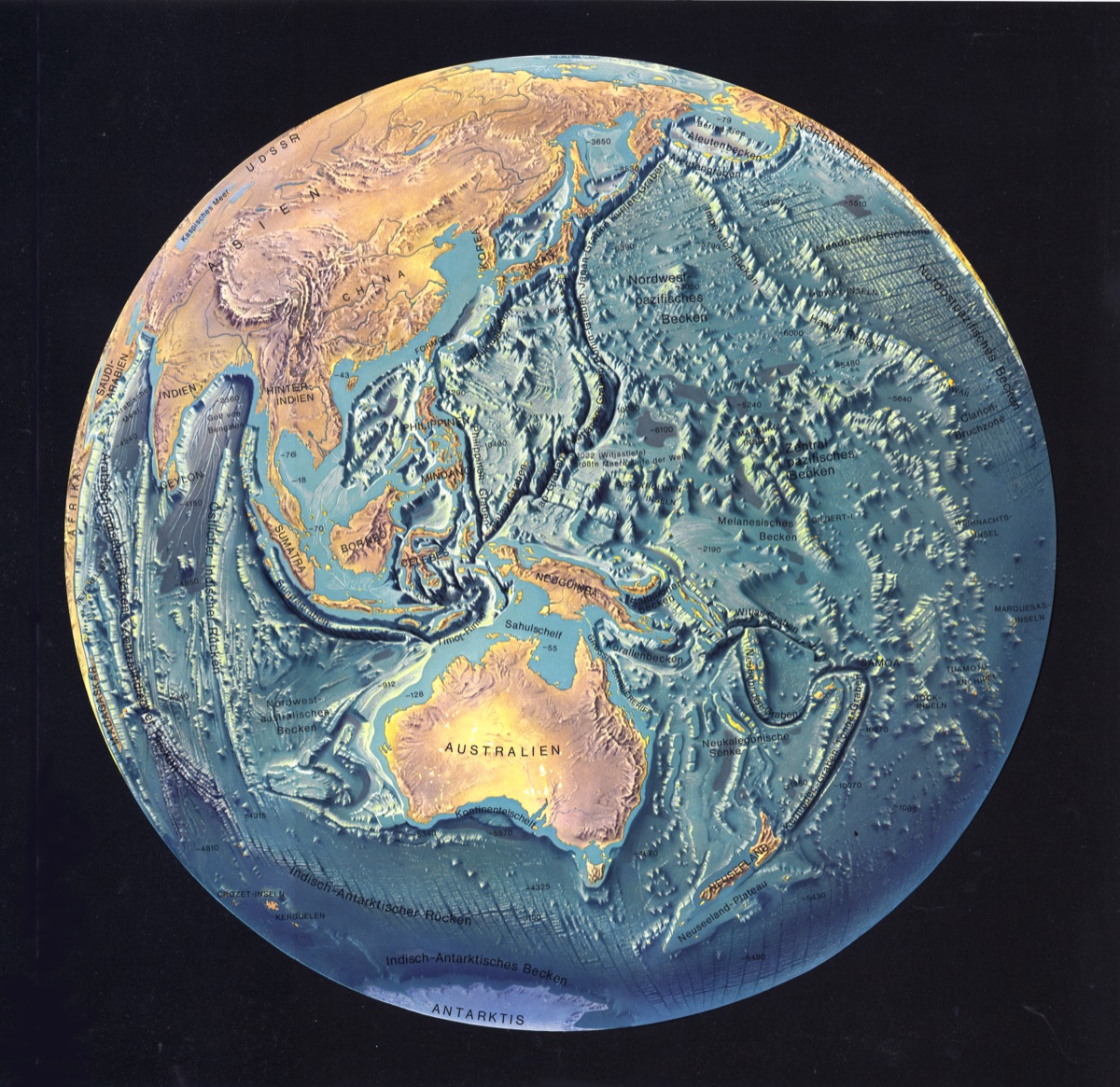 Ocean Floor: Pacific Hemisphere