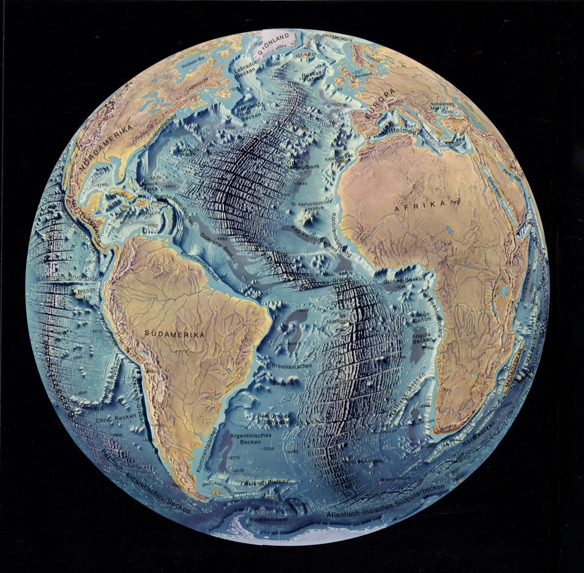 Ocean Floor: Atlantic Hemisphere