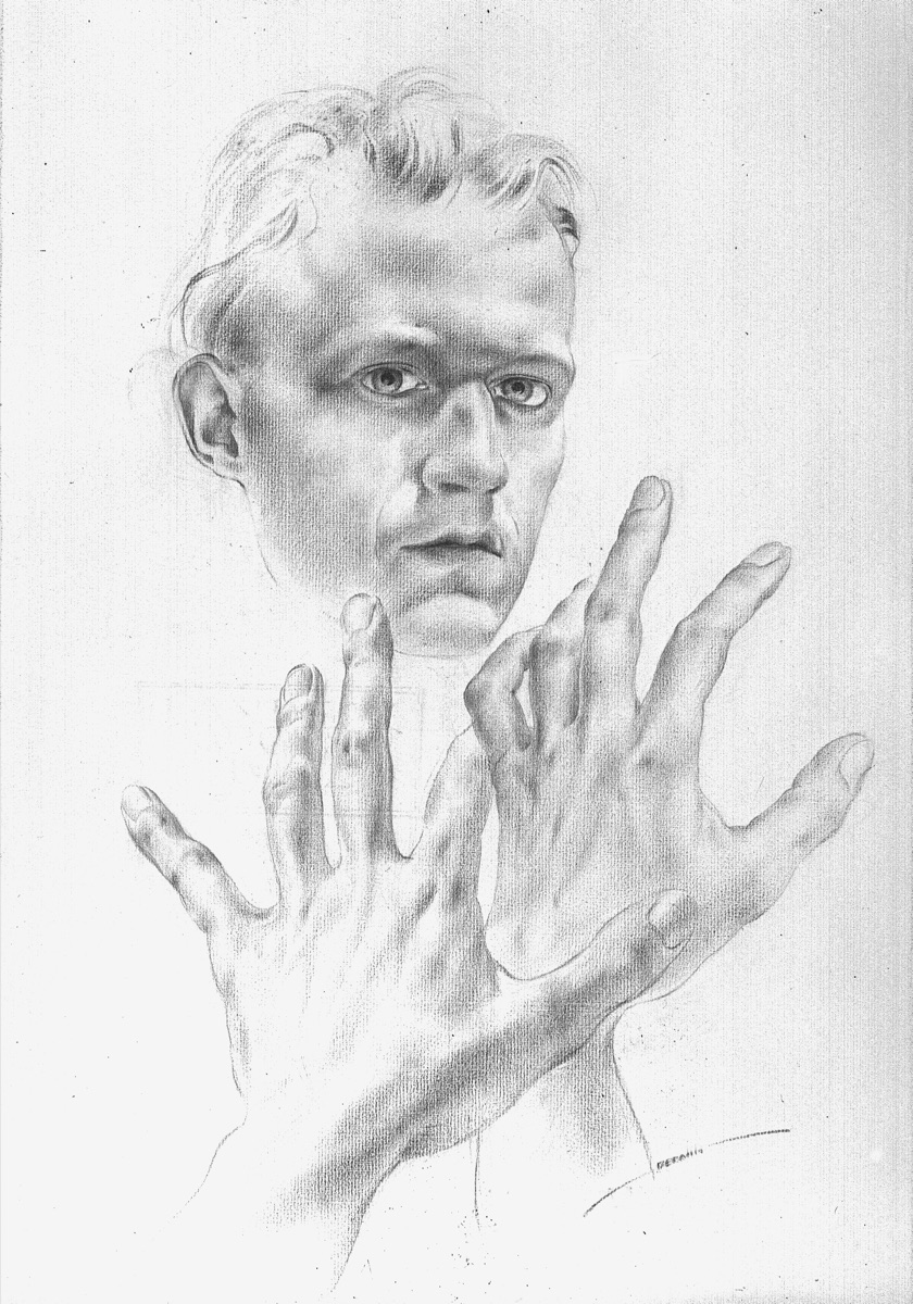H.C.Berann, Self-Portrait