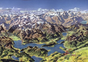 Lake Lucerne, Detail from PN_CH_018