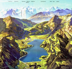 Lungern with Brünig Pass