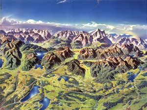 Alpine Foothills toward Karwendel and Wetterstein