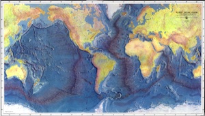 Ocean Floors, World Map