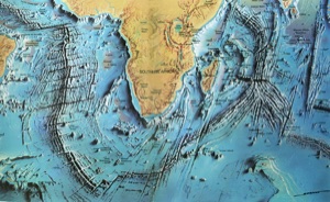 Ocean Floor around South Africa