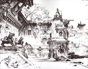 Bhaktapur, Pagoda and Stupa