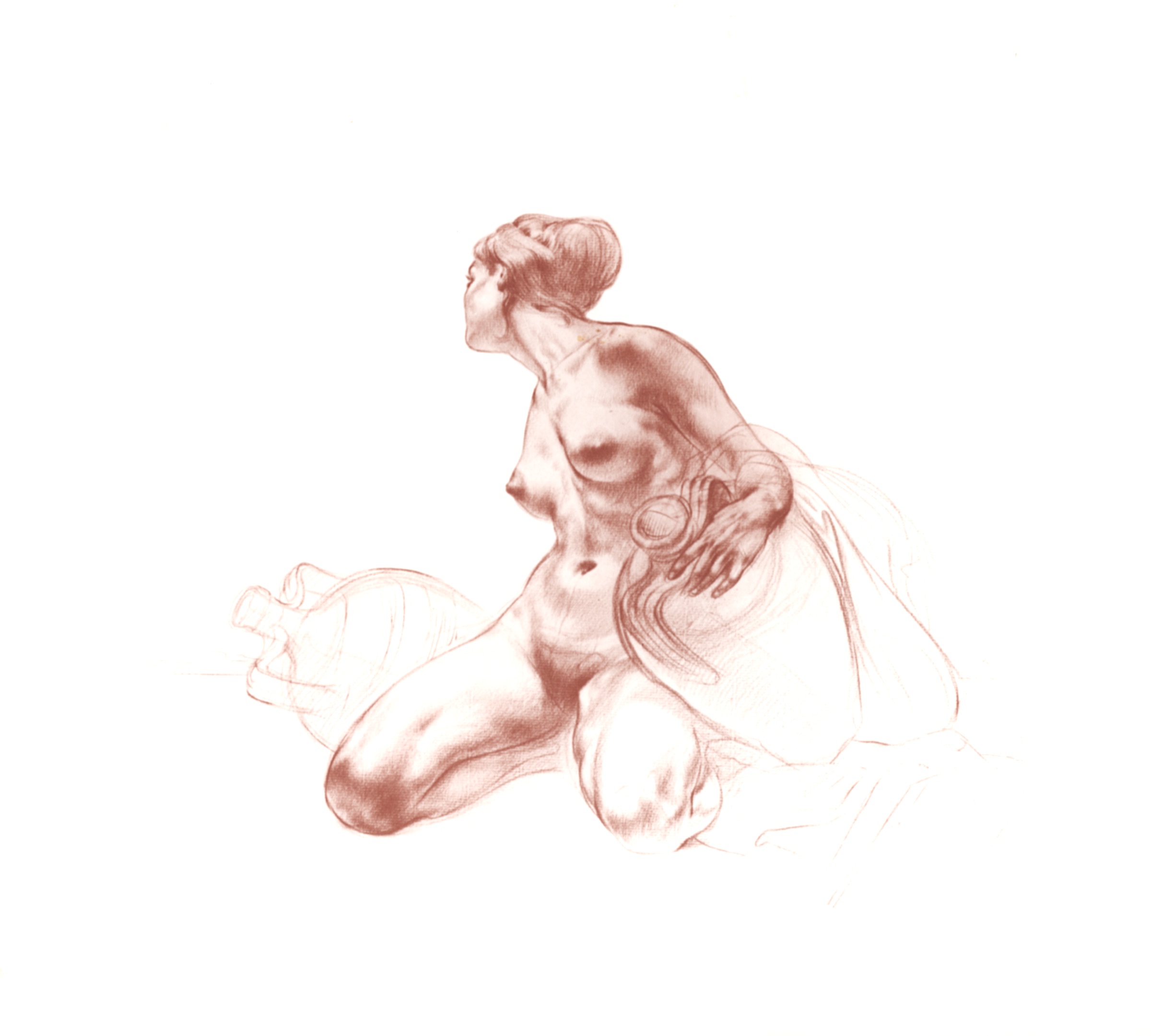 Kneeling Woman with Jugs, Gerdi
