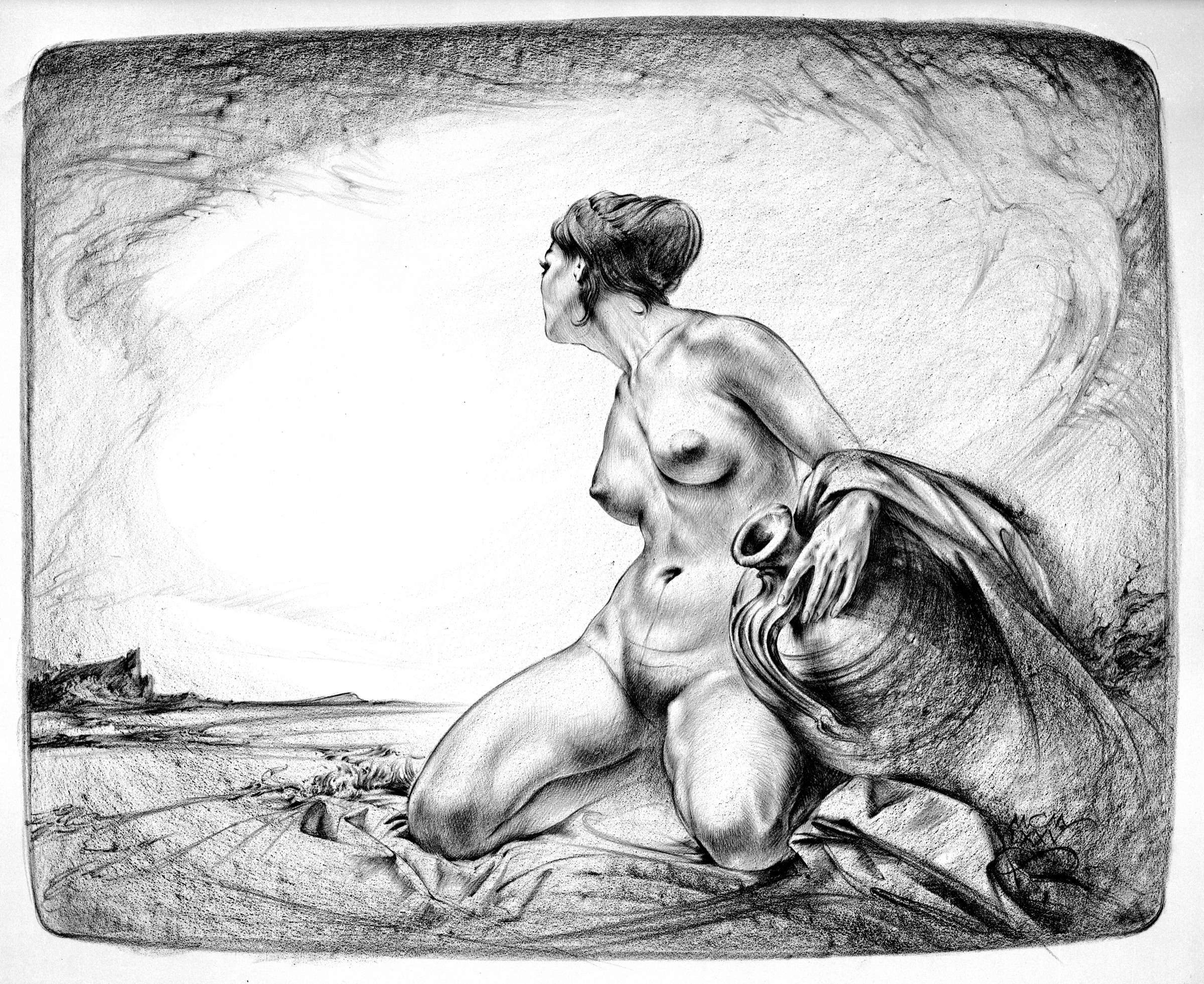 Frau mit Krug
