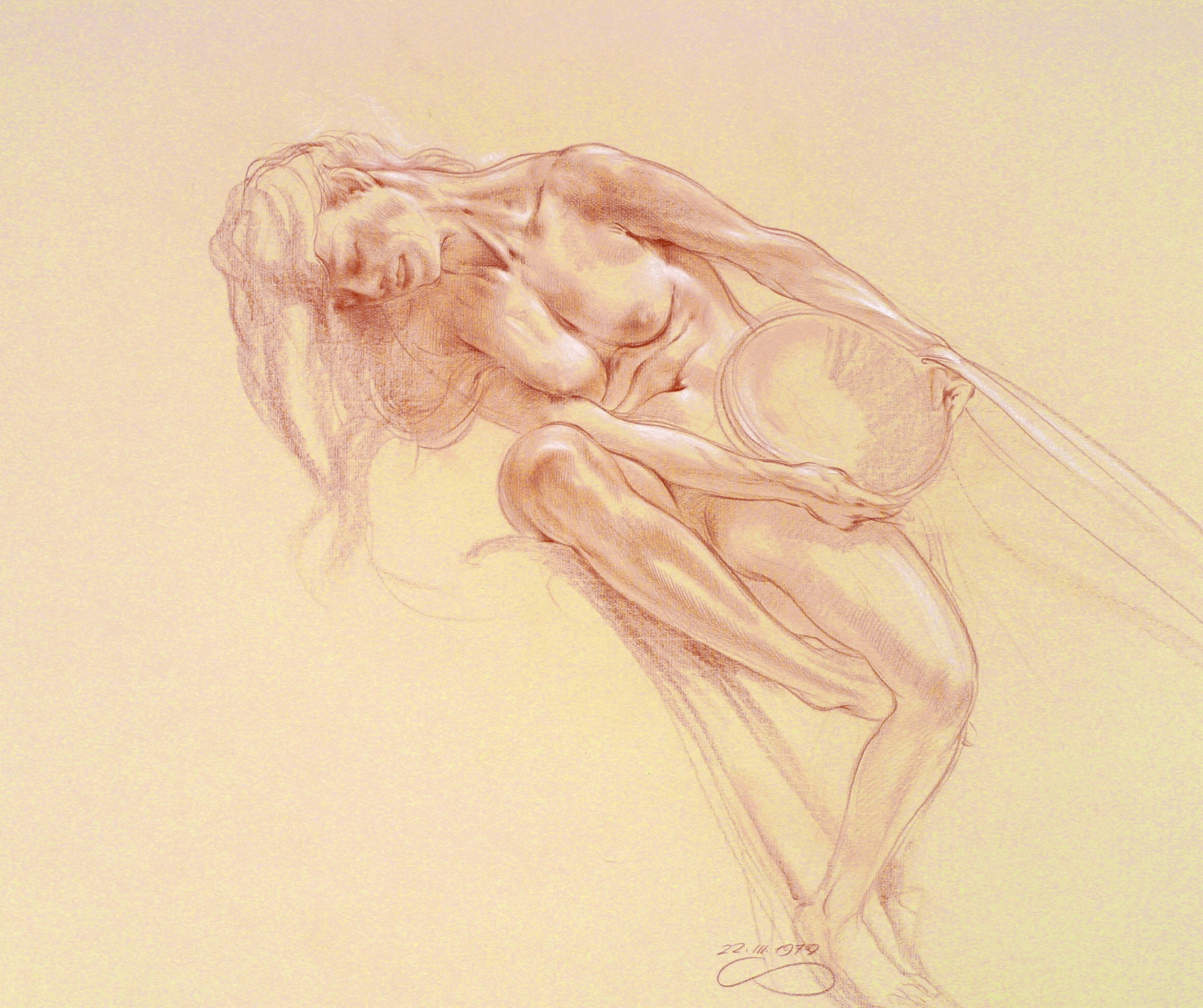 Stooping Woman with Bowl