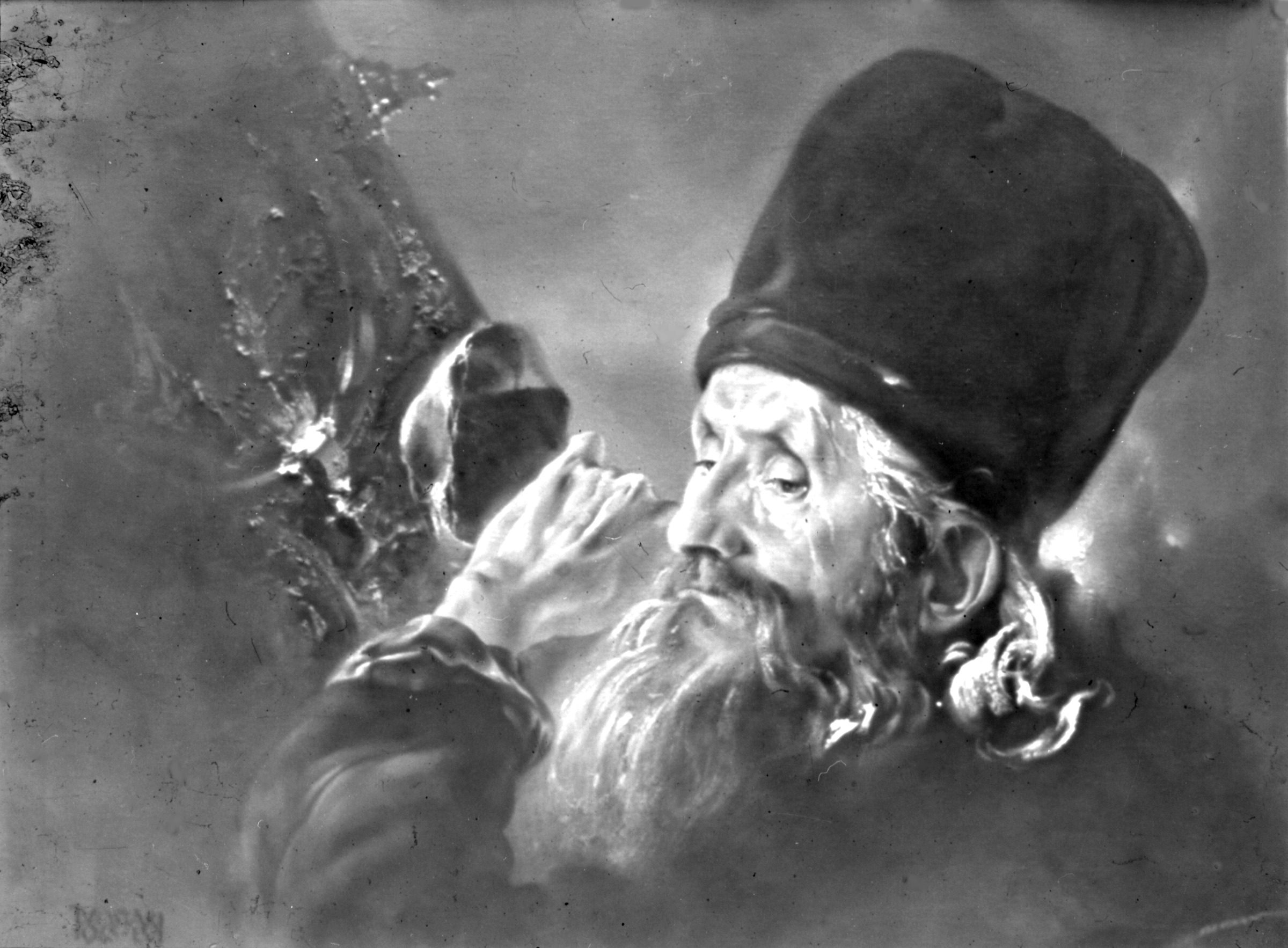 Monk in Luostari, with Book