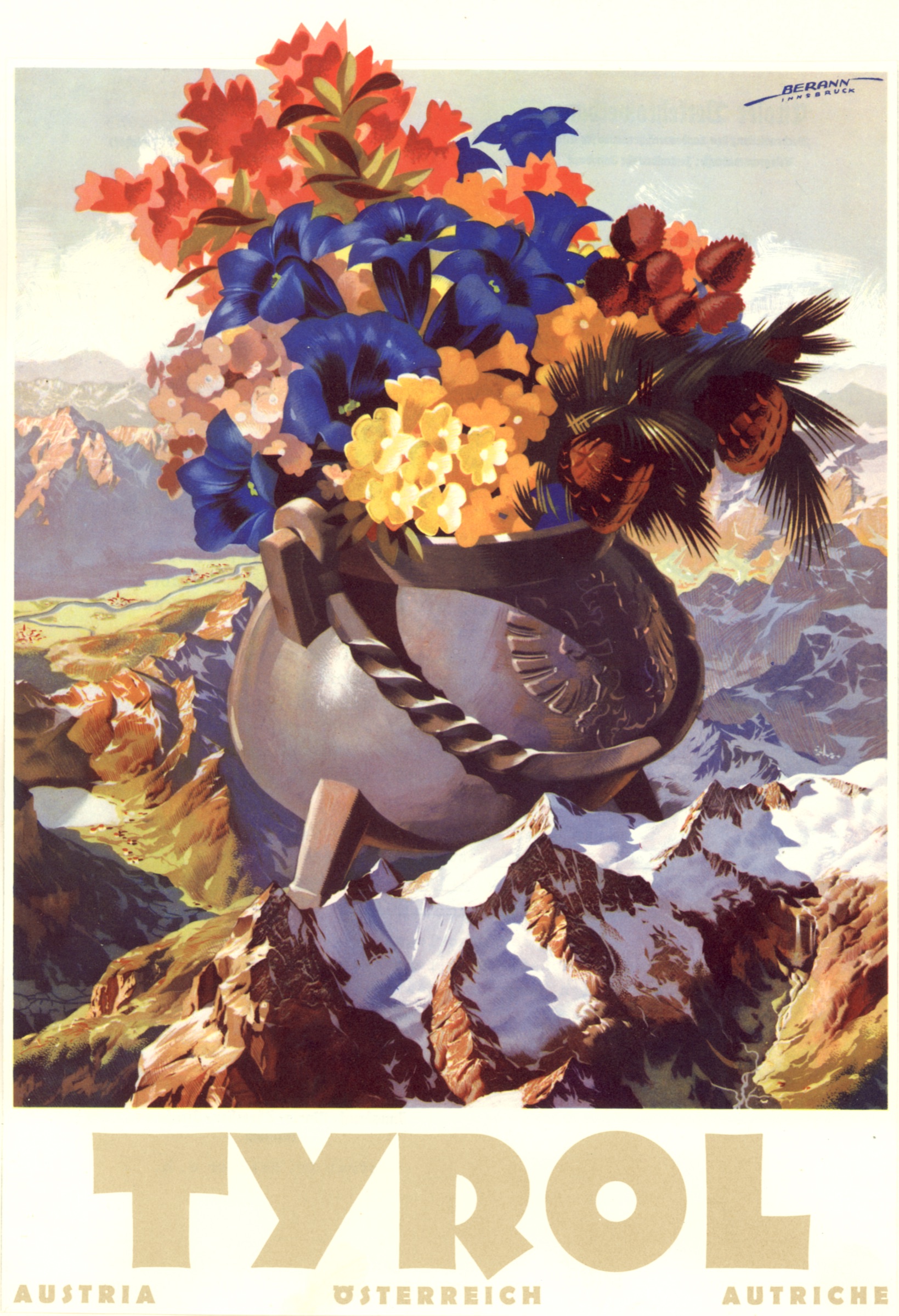 PL_025  Tirol  Broschüre: Blumen im Kessel