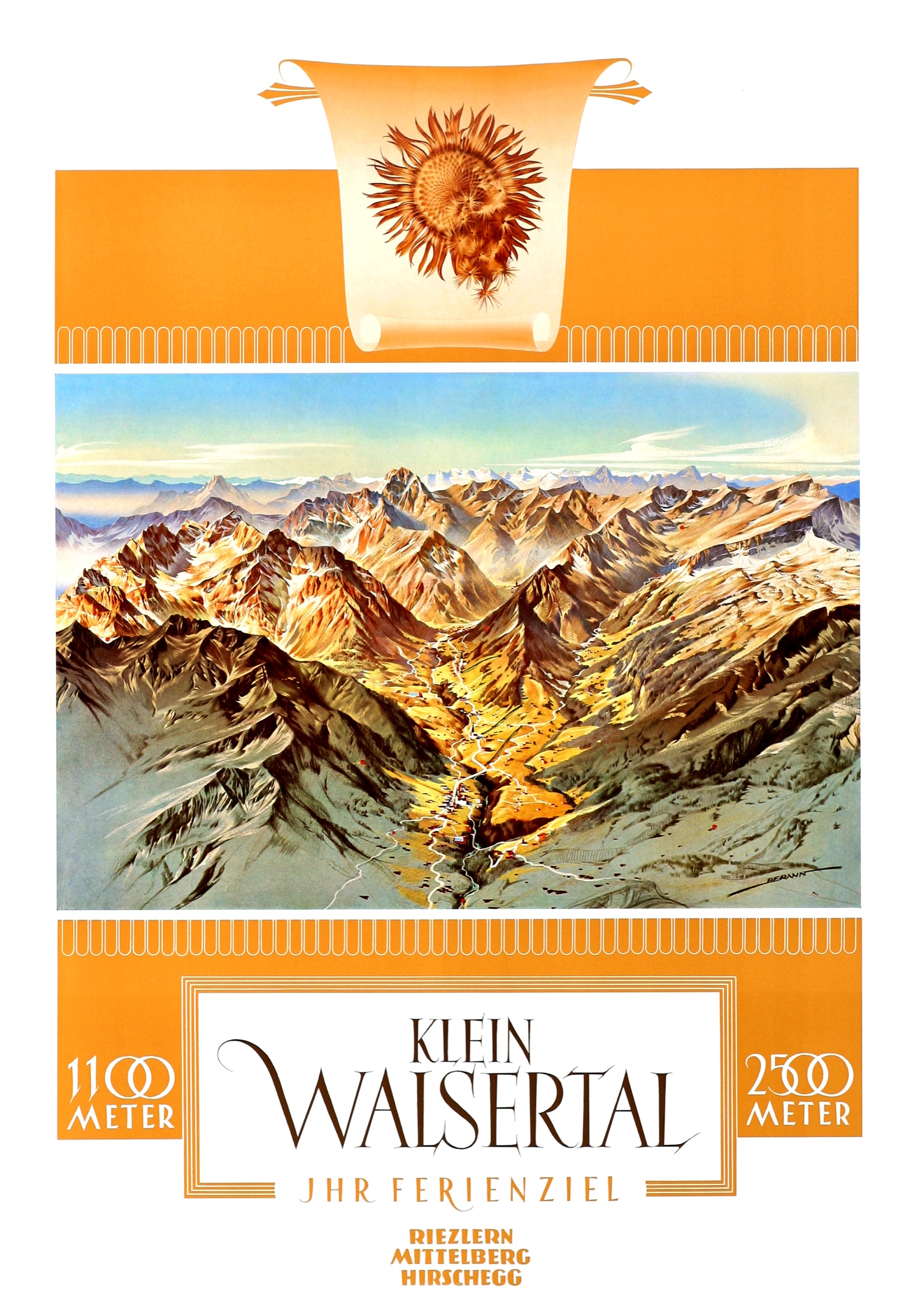 PL_093 Klein-Walsertal Panorama Poster