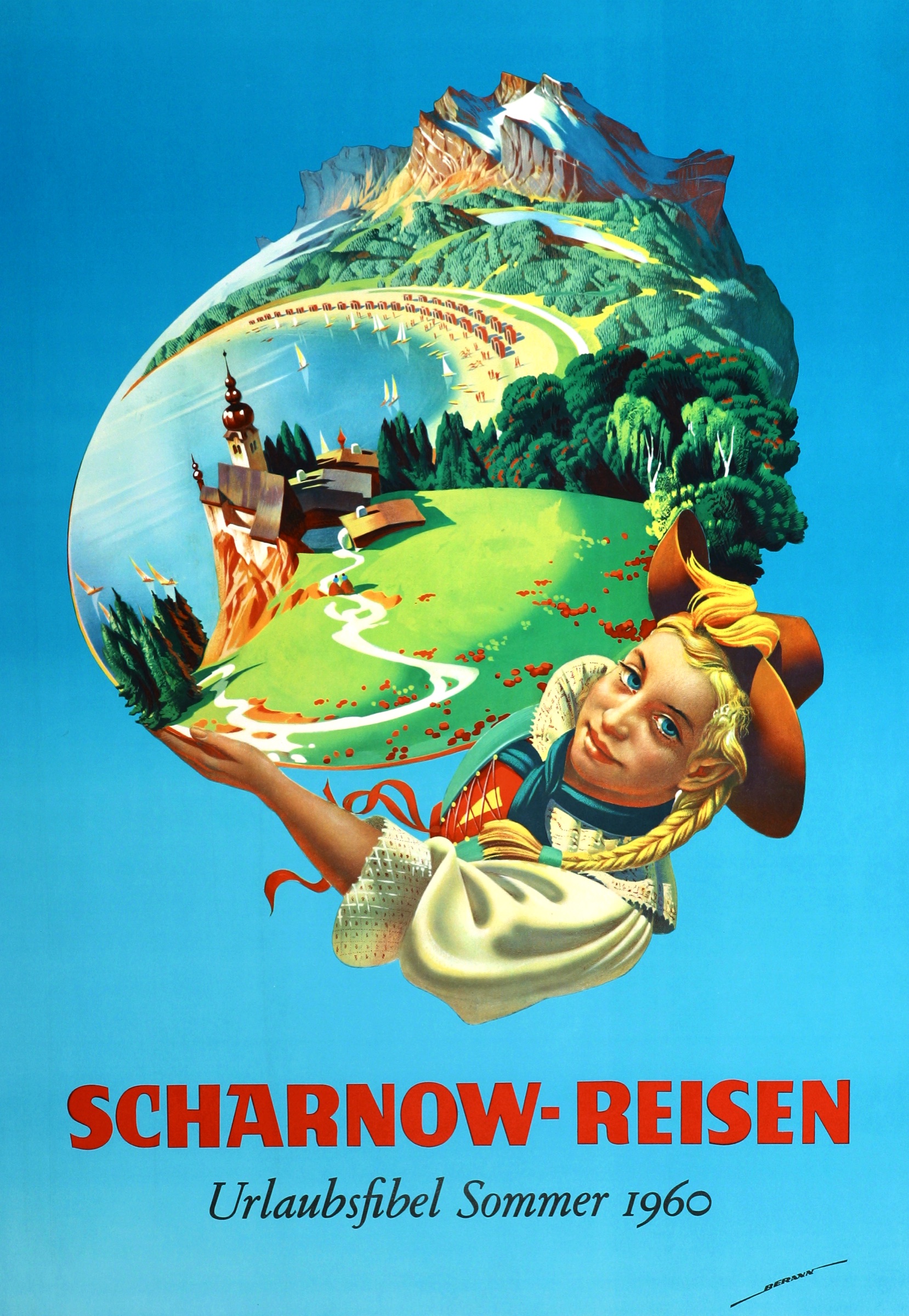 PL_120 Scharnow-Reisen Urlaubsfibel Summer 1960