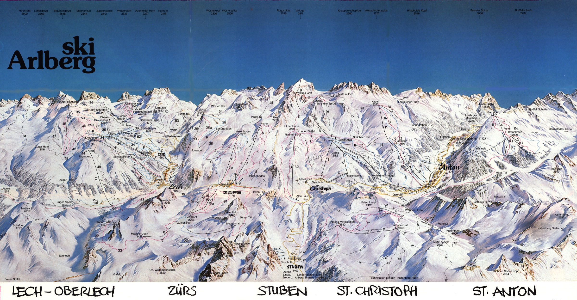 Arlberg  (Lech Zürs Stuben St. Christof St. Anton)