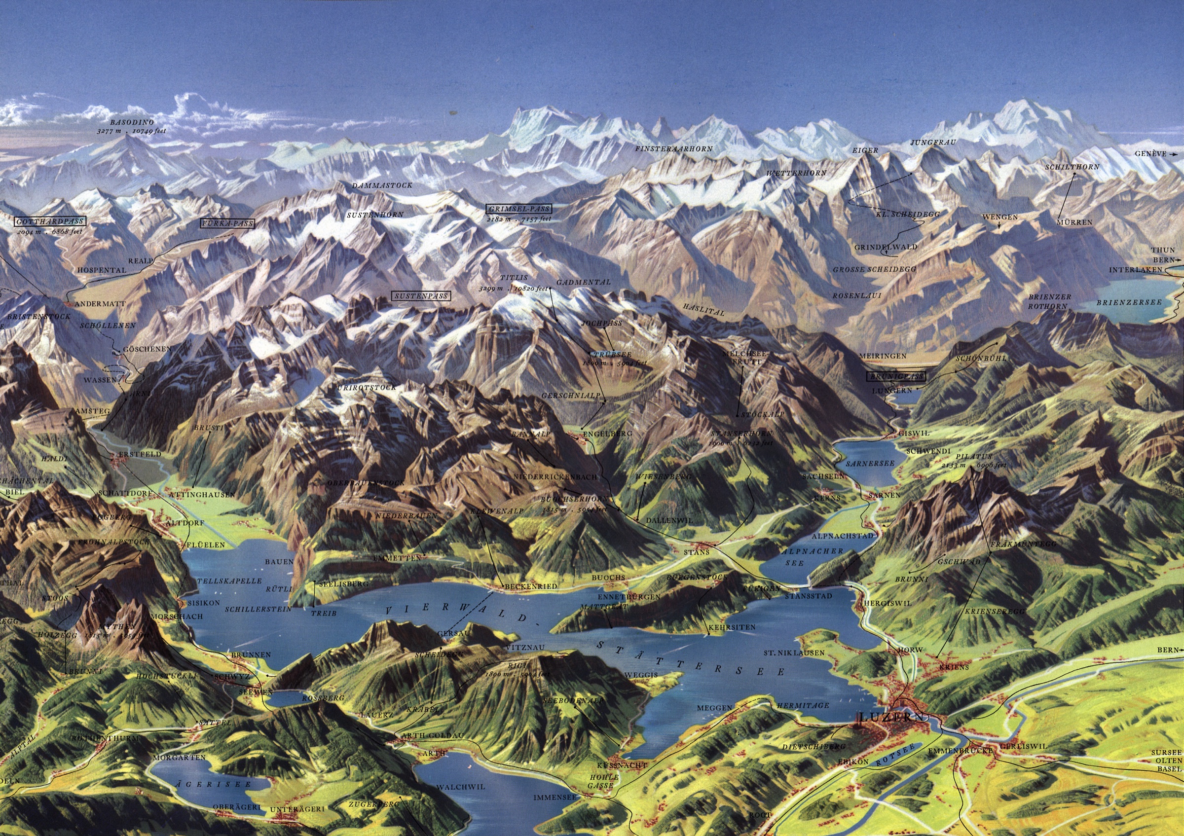 Vierwaldstättersee, Detail from PN_CH_018