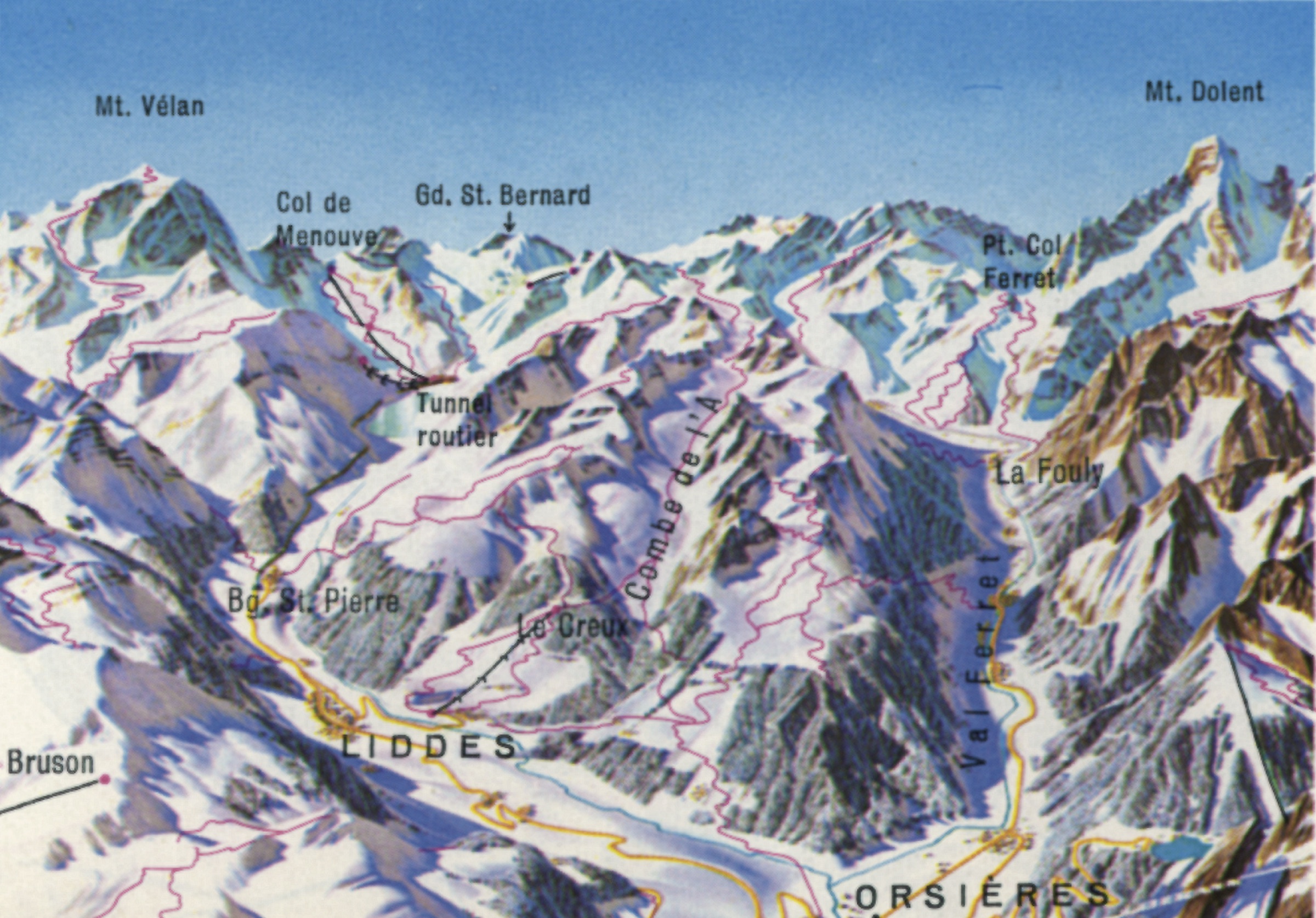 Liddes - Orsieres / Wallis Winter 2