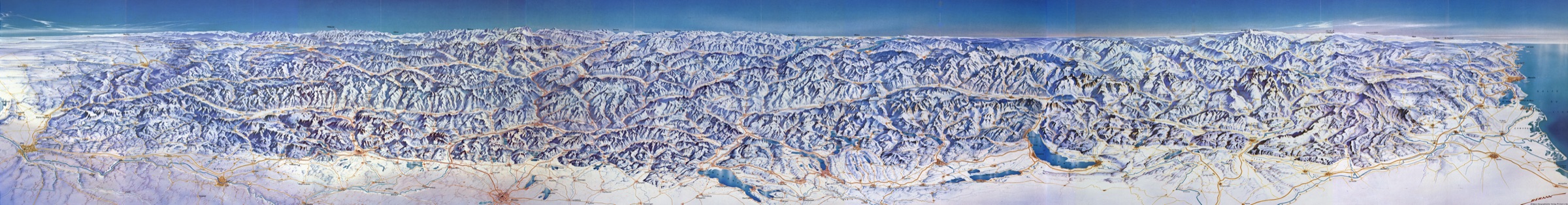 Alpen-Panorama Winter