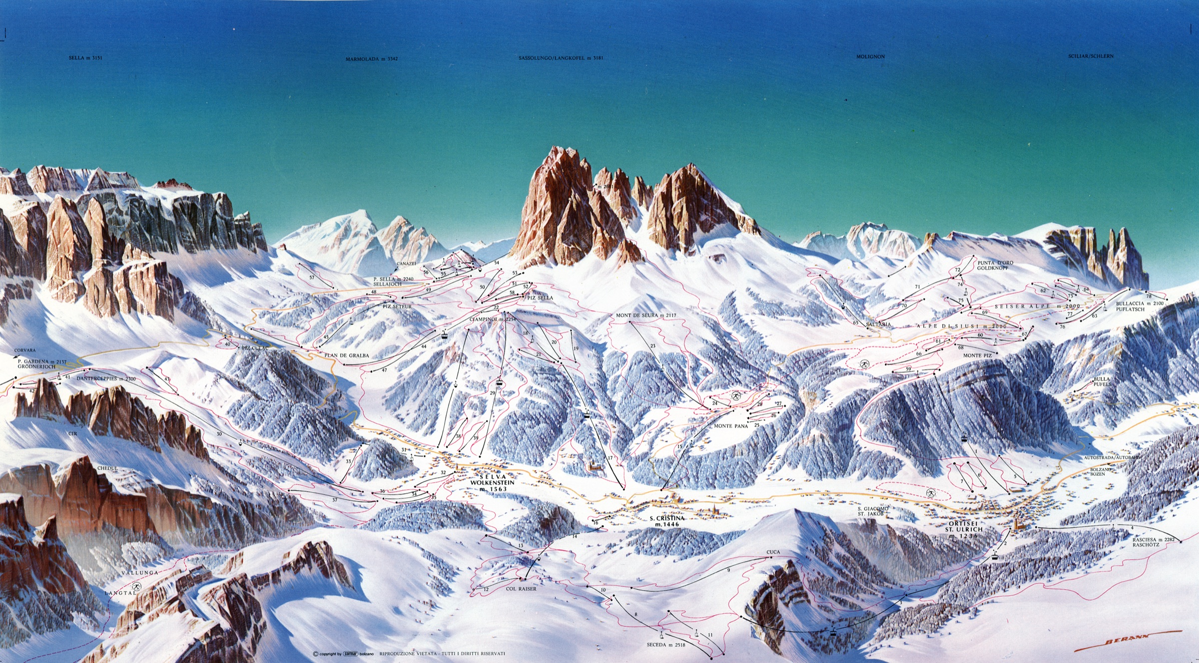 Grödental  - Seiseralm/ Winter