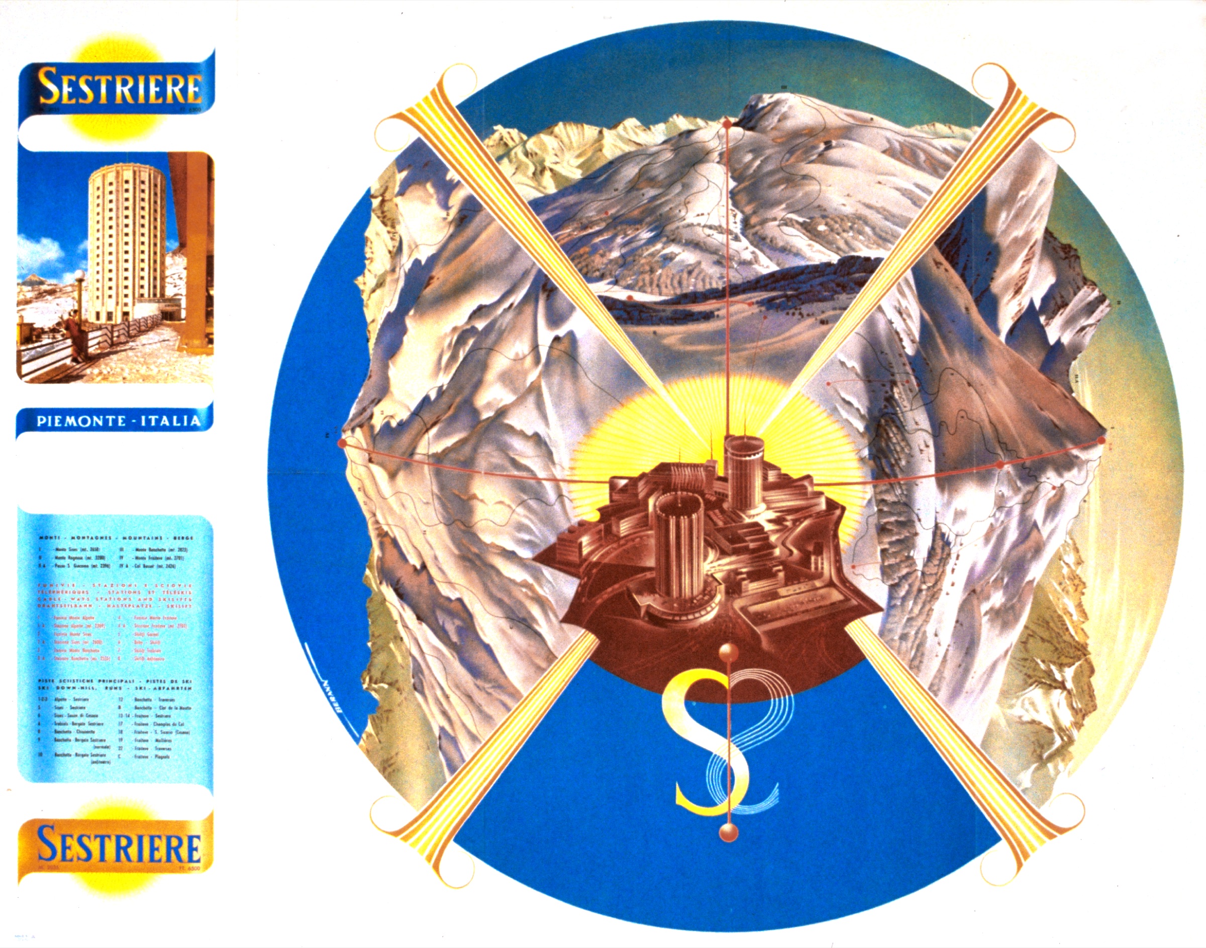 Sestriere  Panoramaplakat