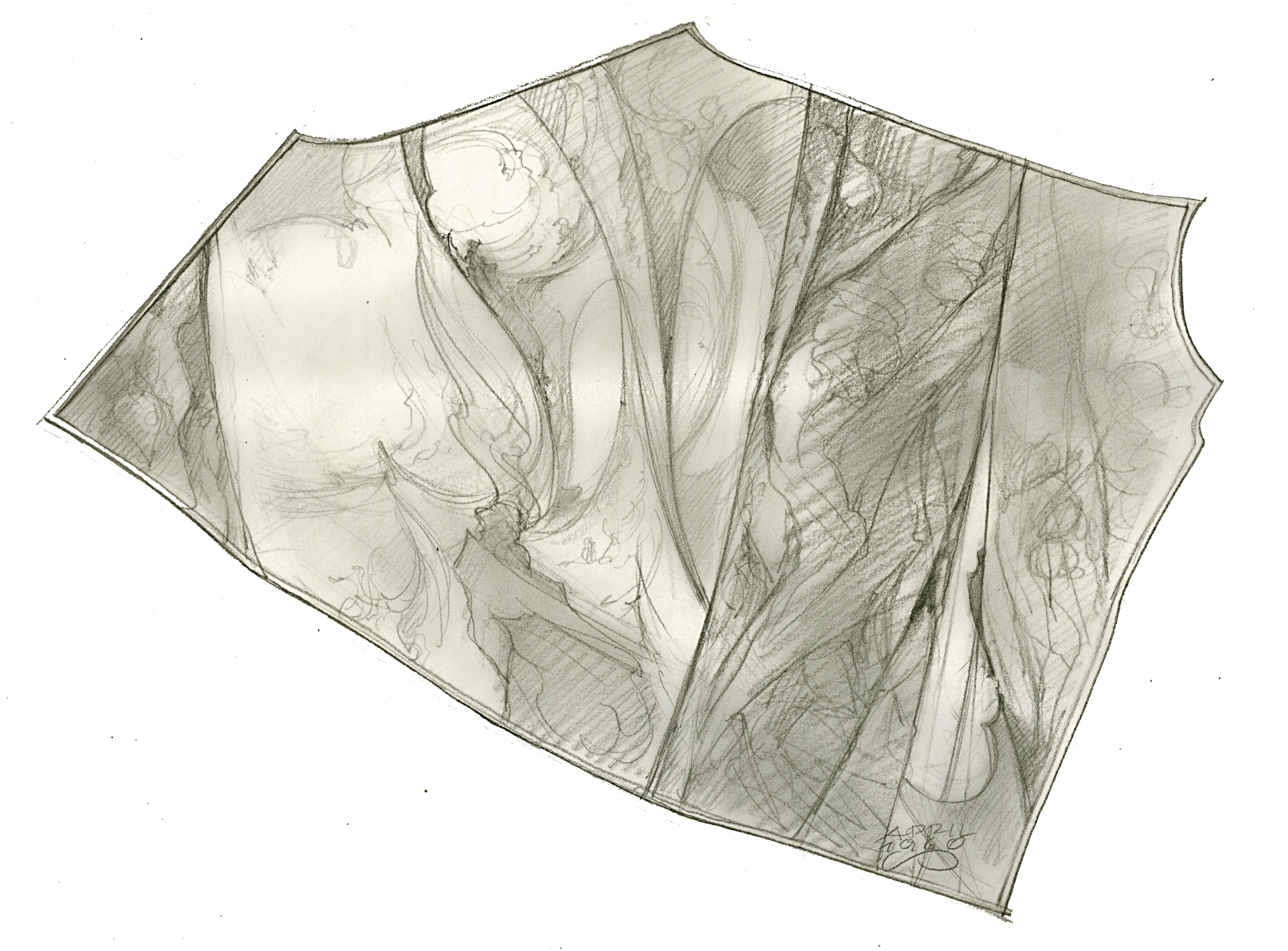 Abstract Forms for a Clay Panel