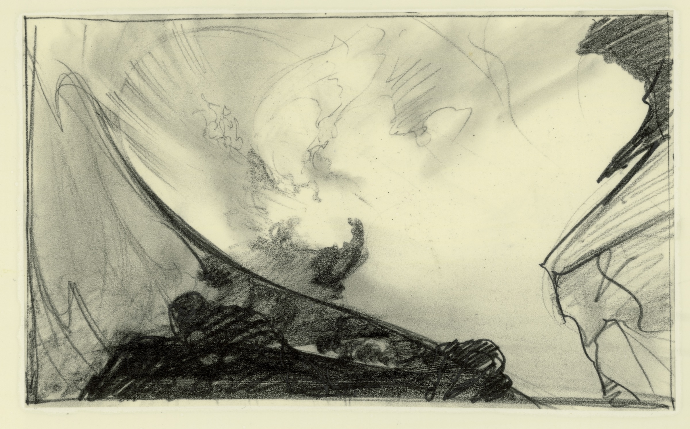 Arching Curve and Rock Cliff