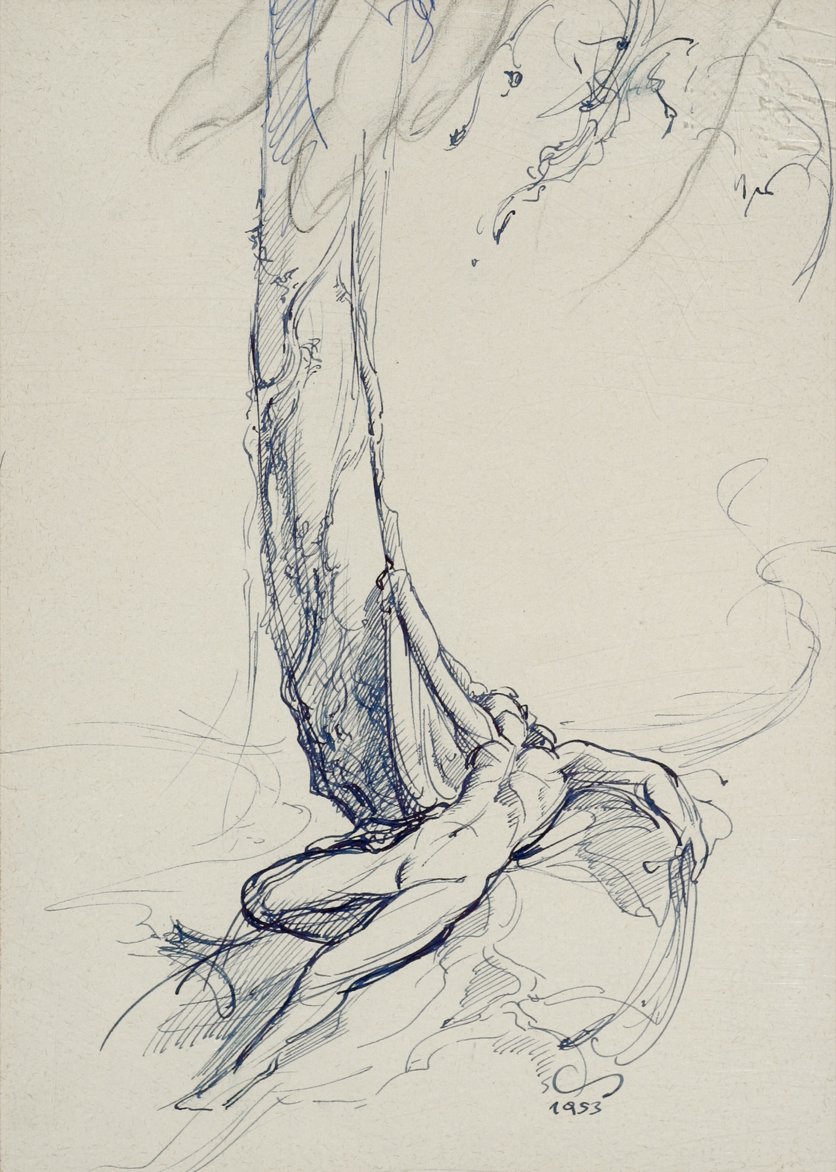 Reclining Figure under a Tree