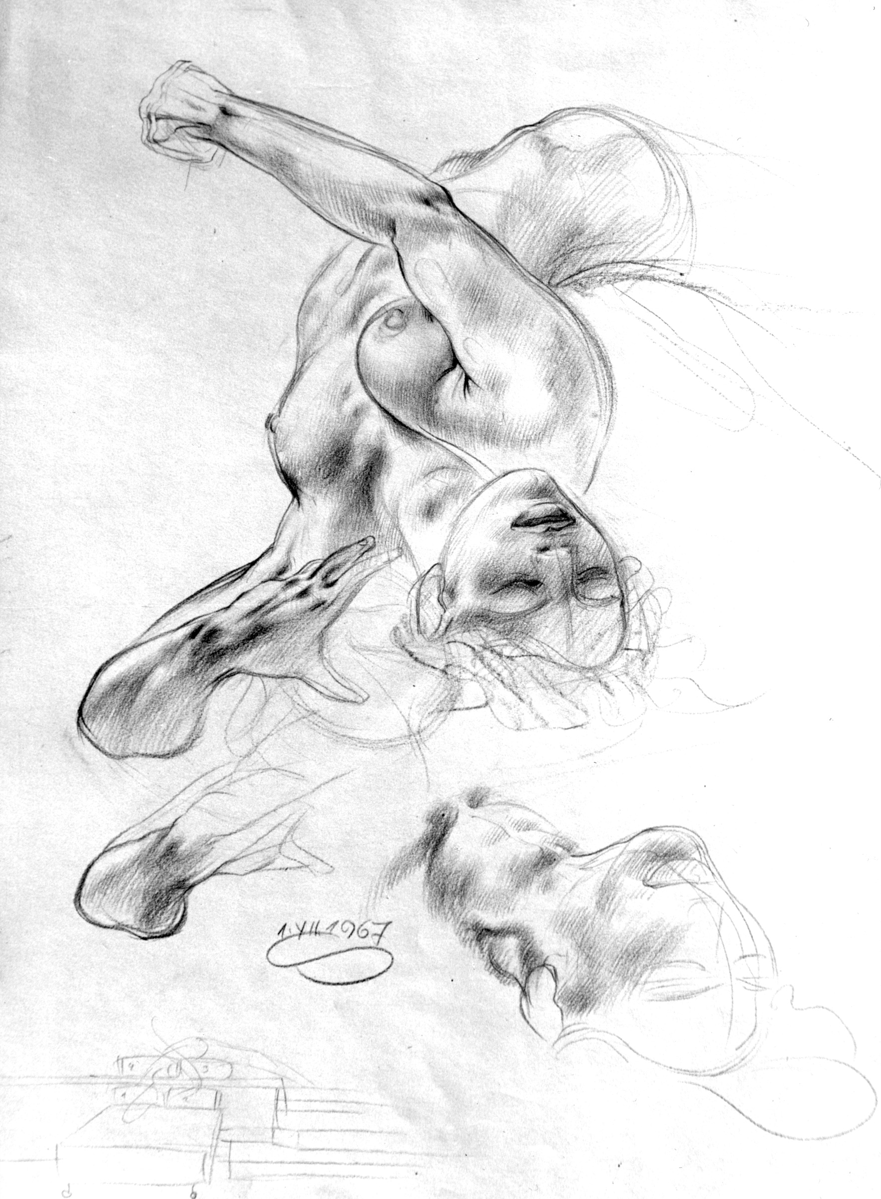 Nude Study for Wave Picture