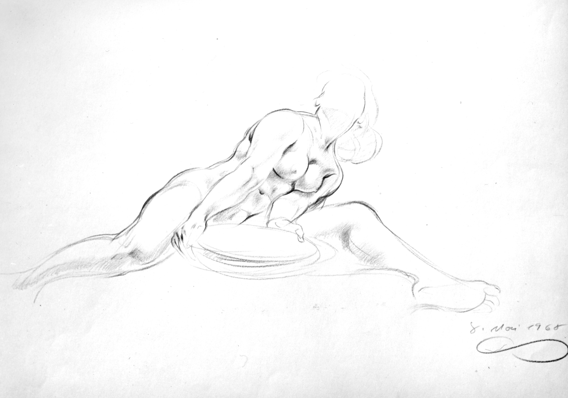 Seated Woman with Bowl