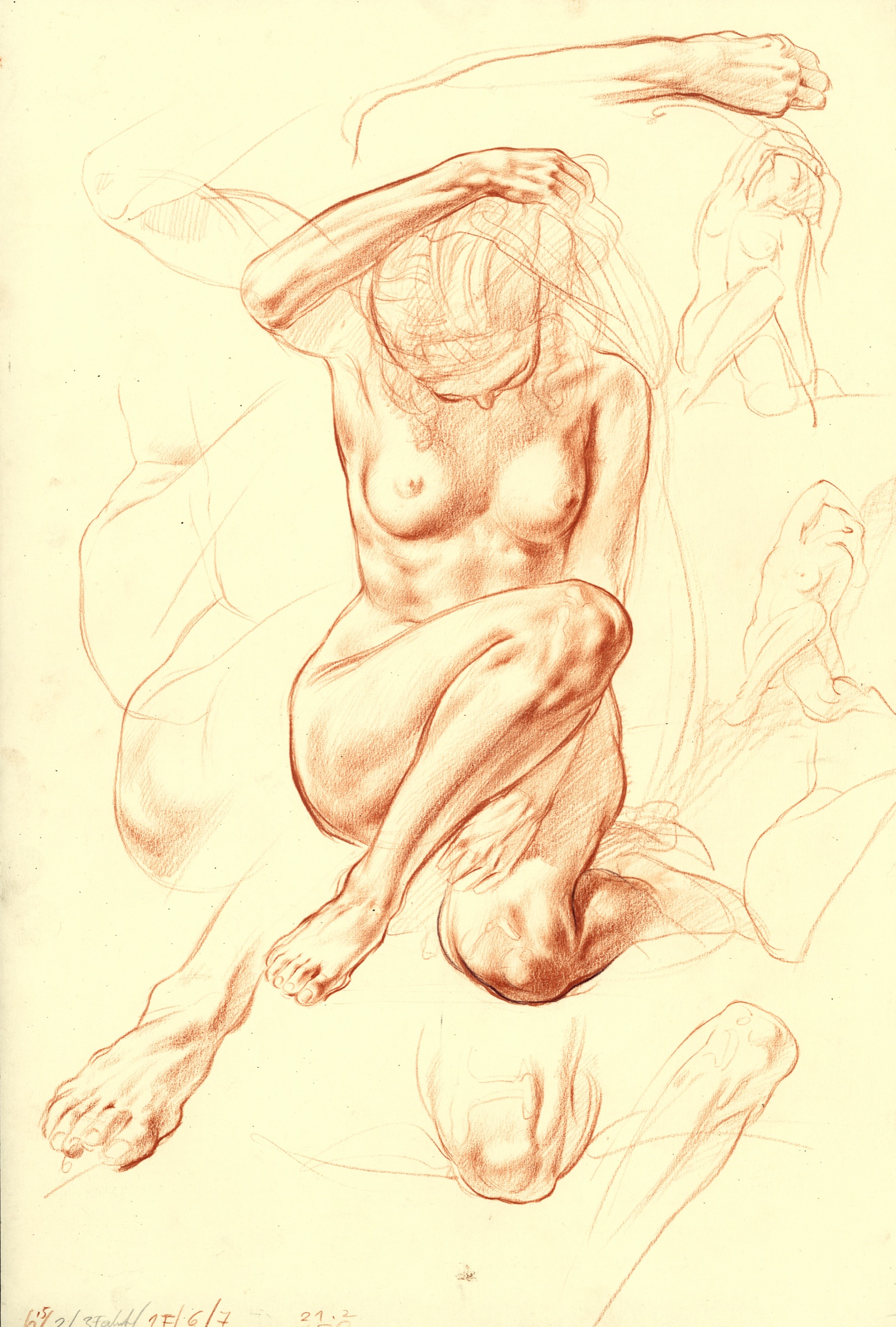 Caryatid, Seated, Head Bowed Forward