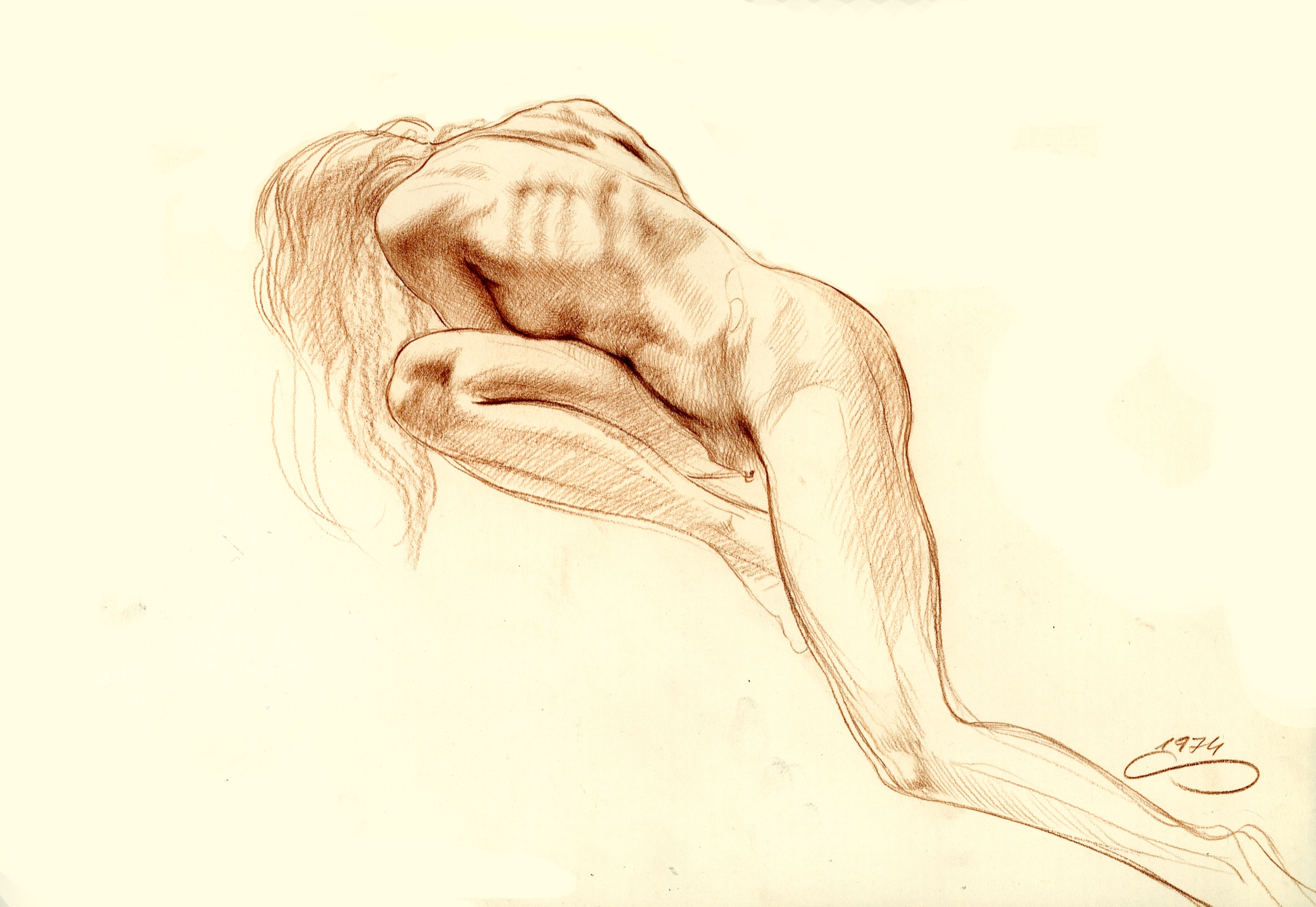 Figure Bent Forward