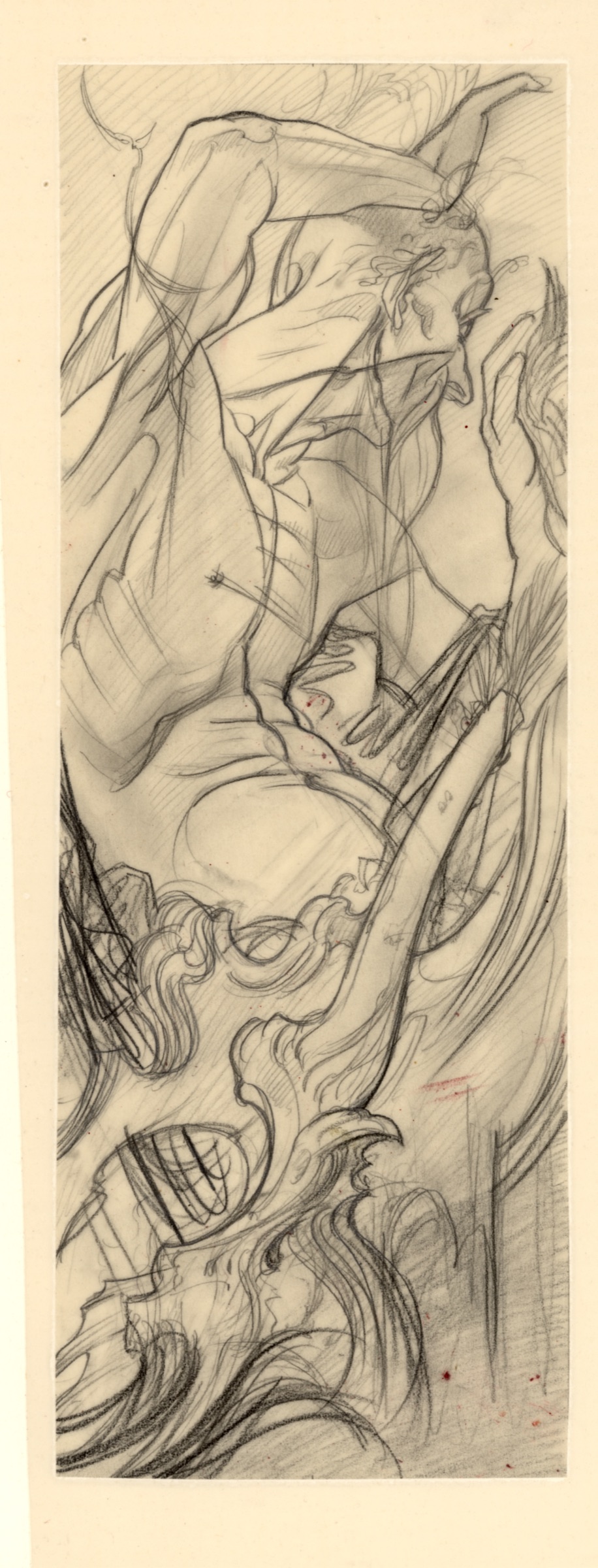 Susanne, Sketch for the Figure in the Left Side Panel