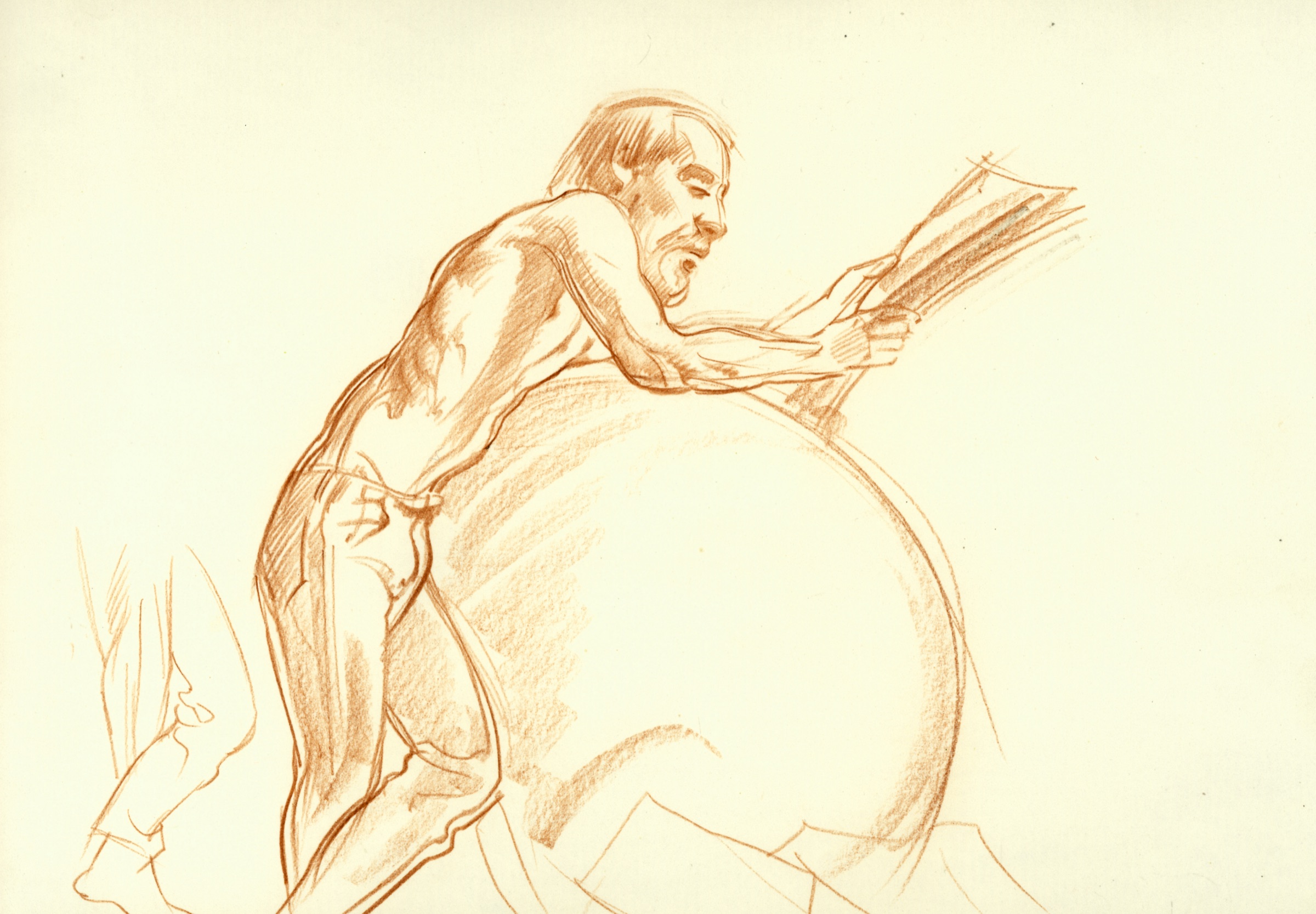 Man by the Sphere