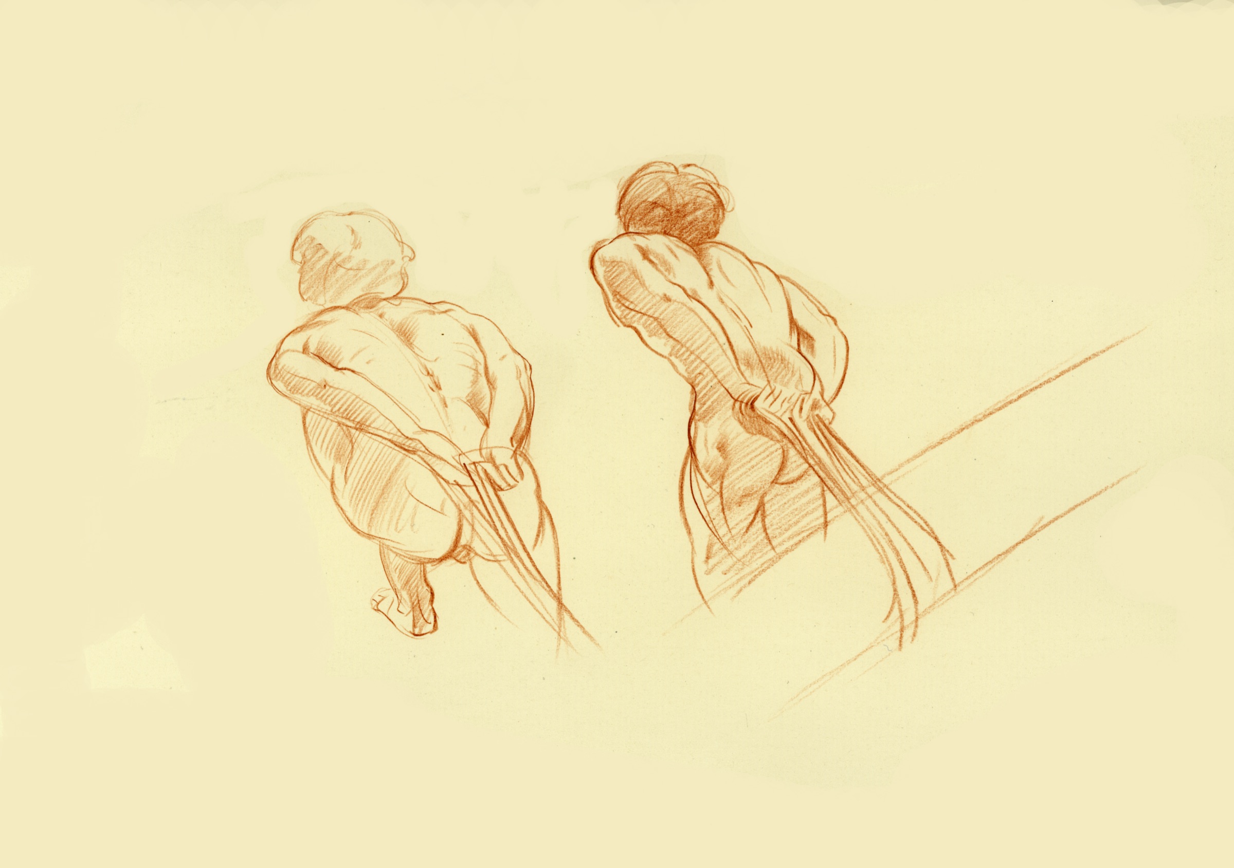 Figures Pulling a Load