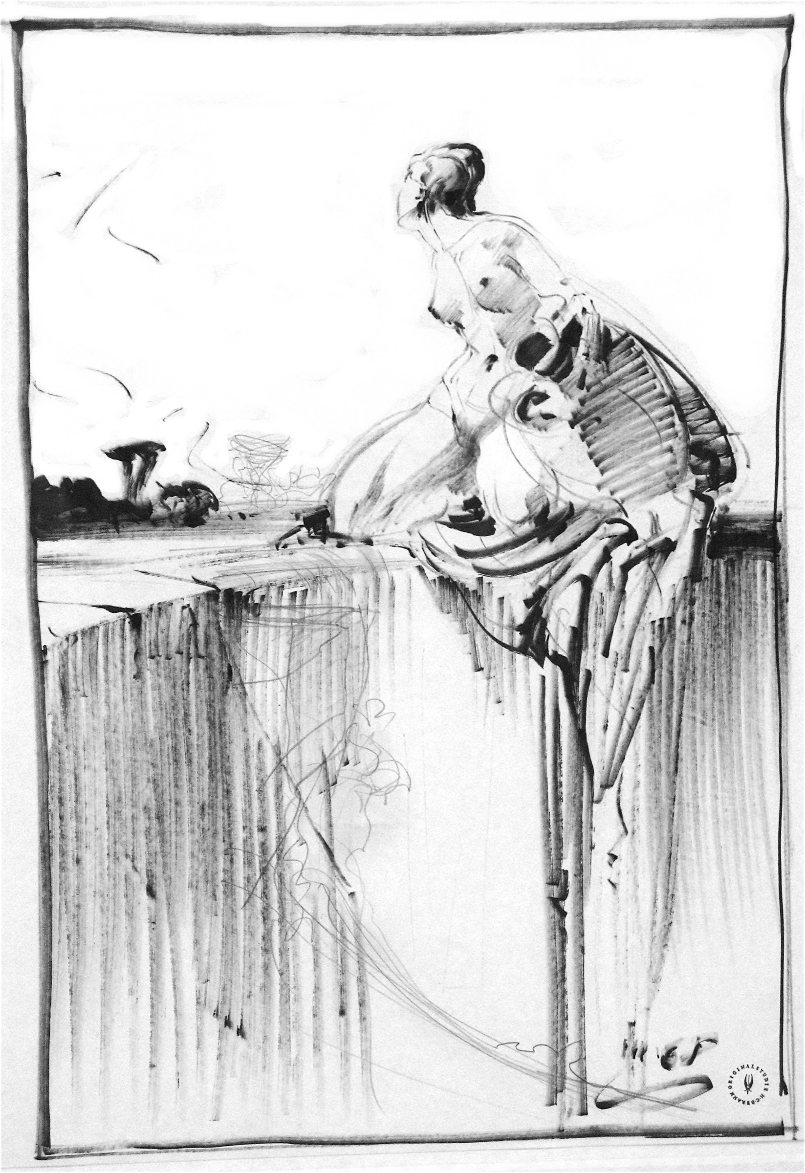 Kneeling Figure with Jug