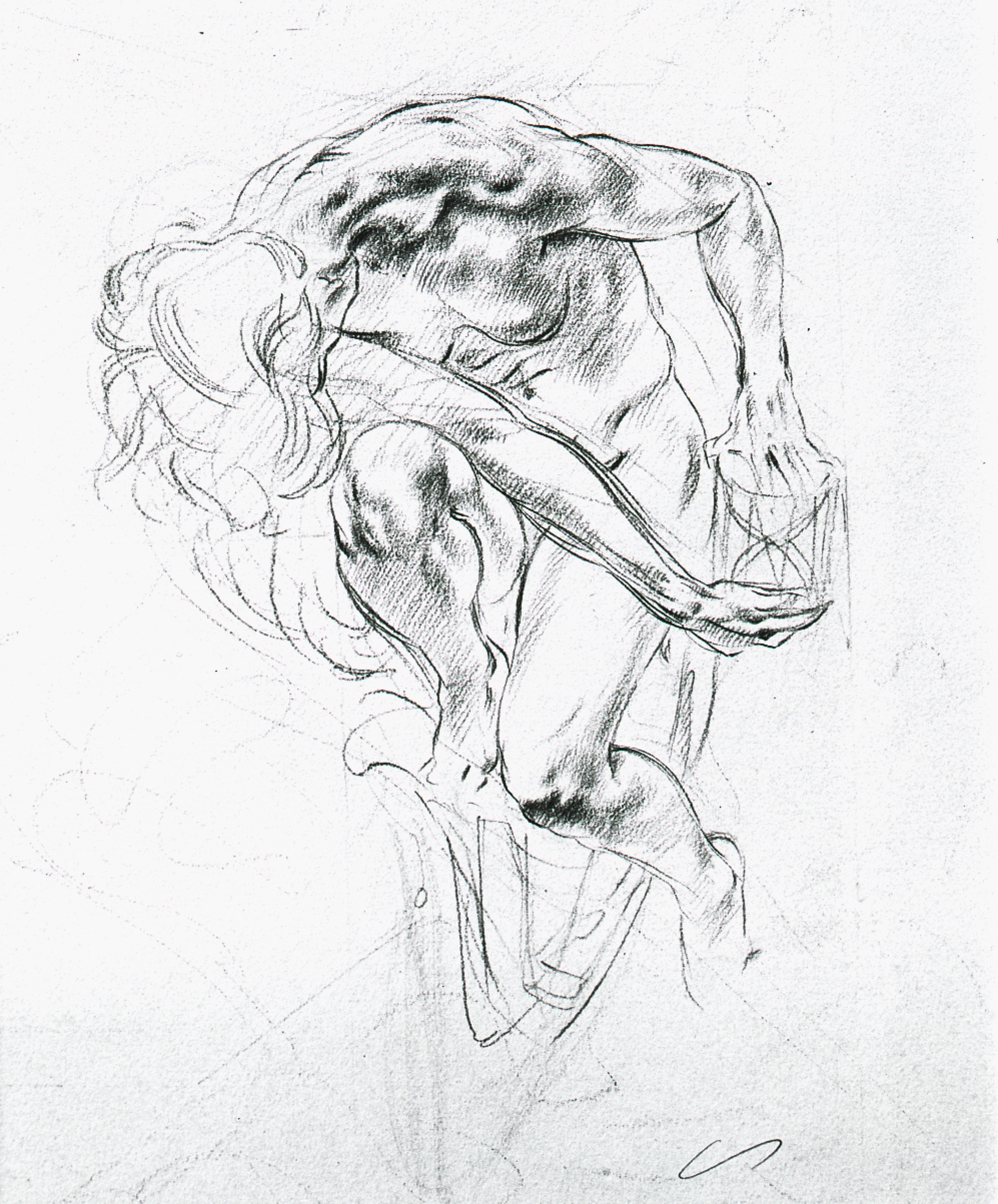Woman Bending Forward