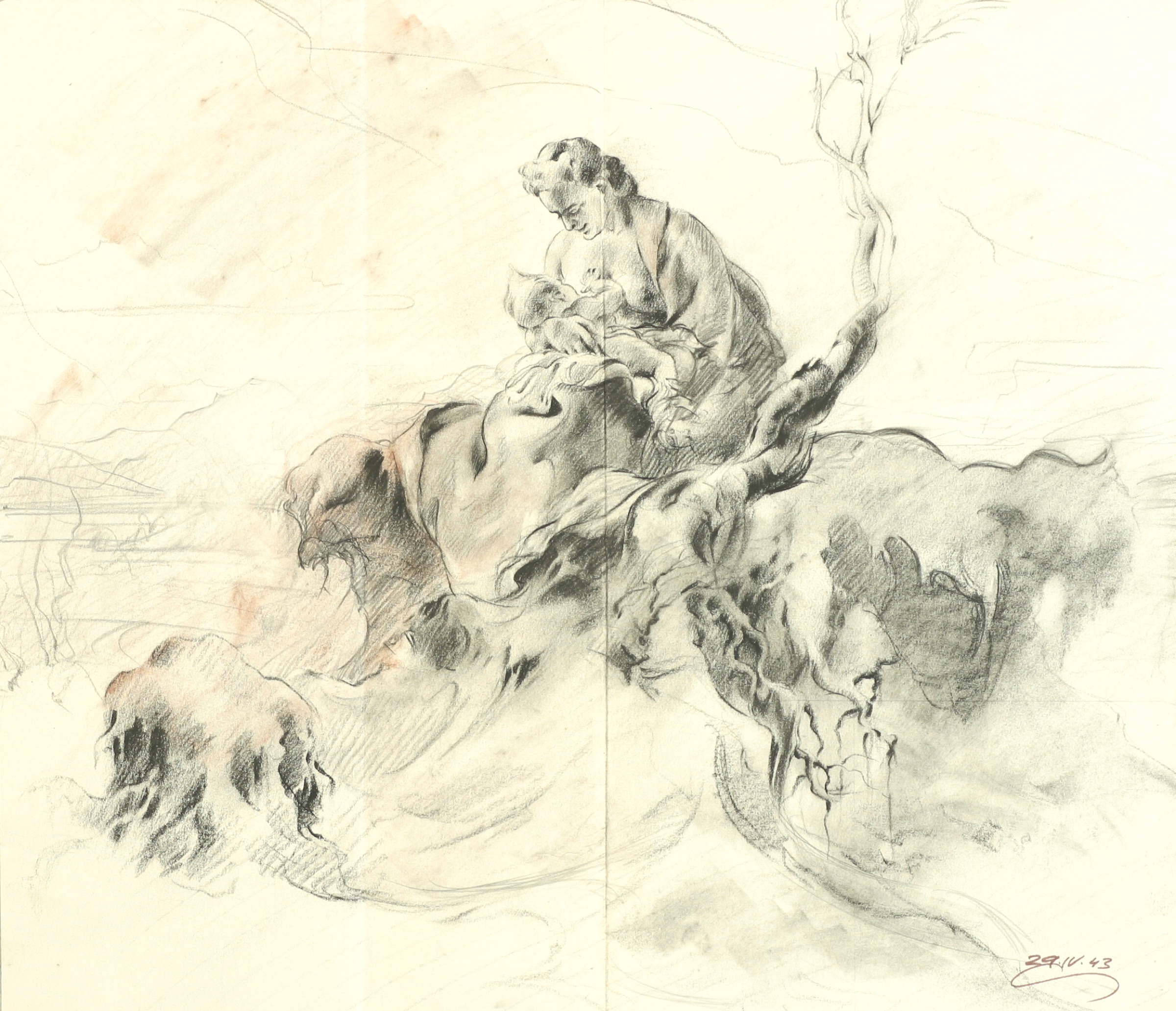 Study Sheet for the Mother Painting