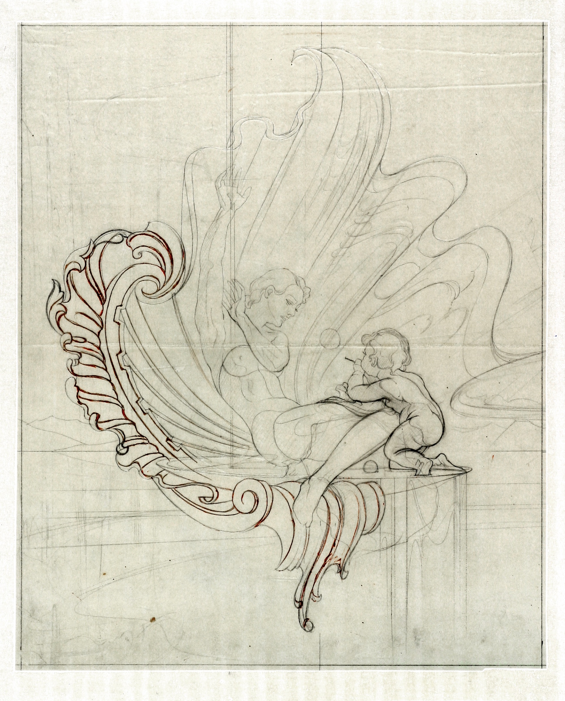 Cupid before a Woman