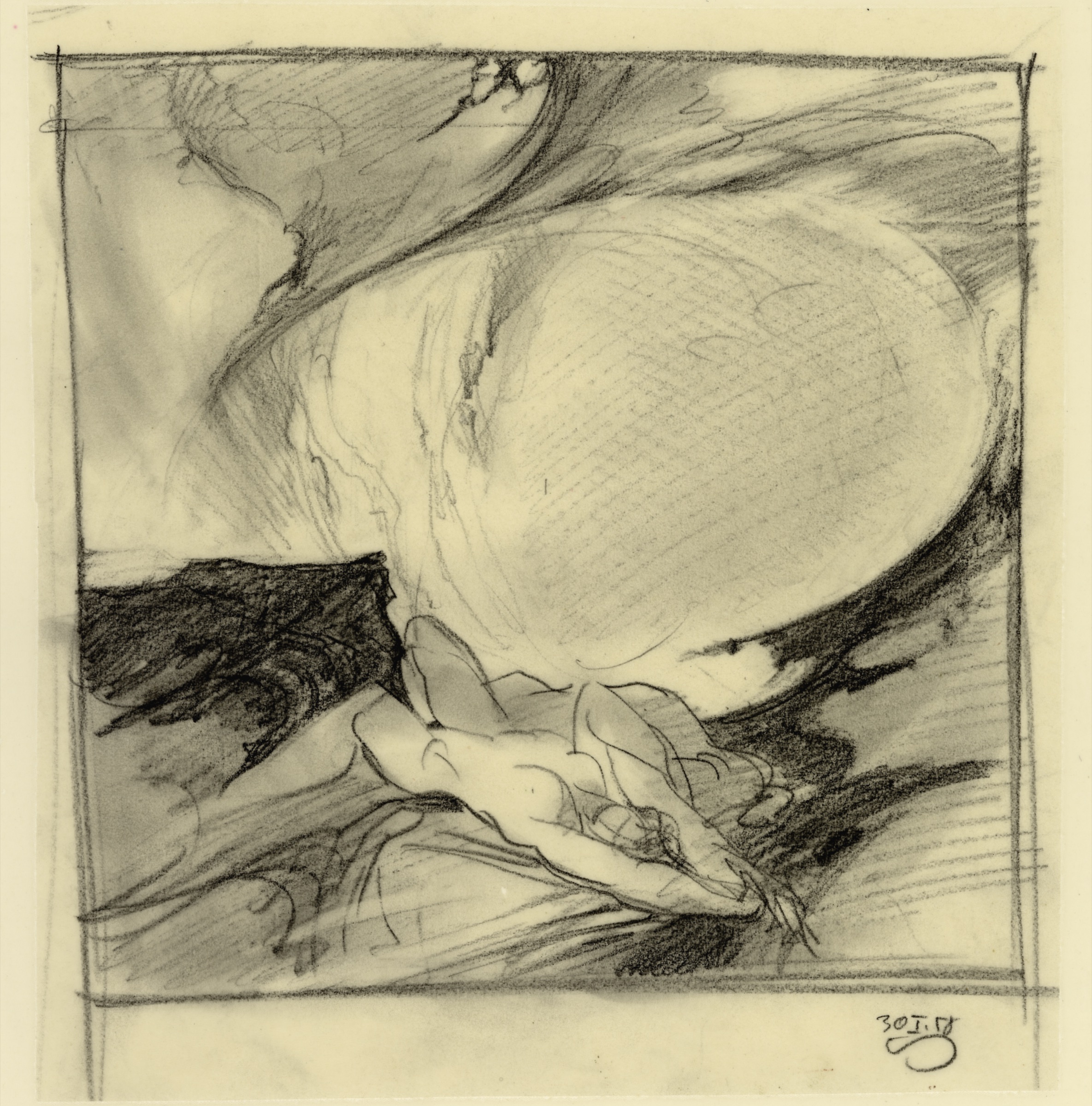 Lovers beneath the Clouded Sky