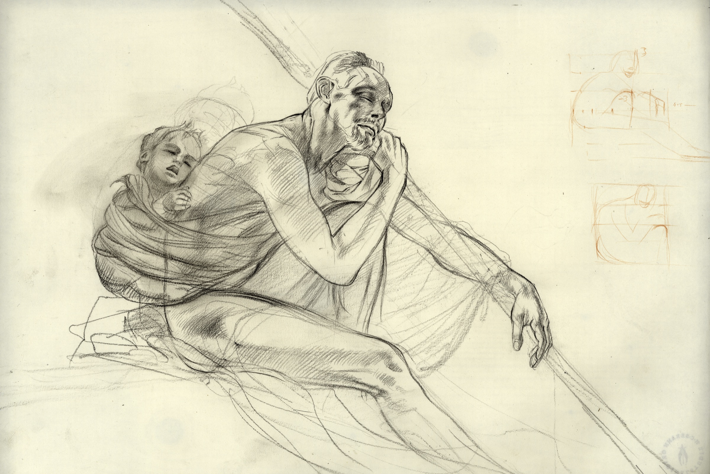 Sketch for the Wanderer, Seated