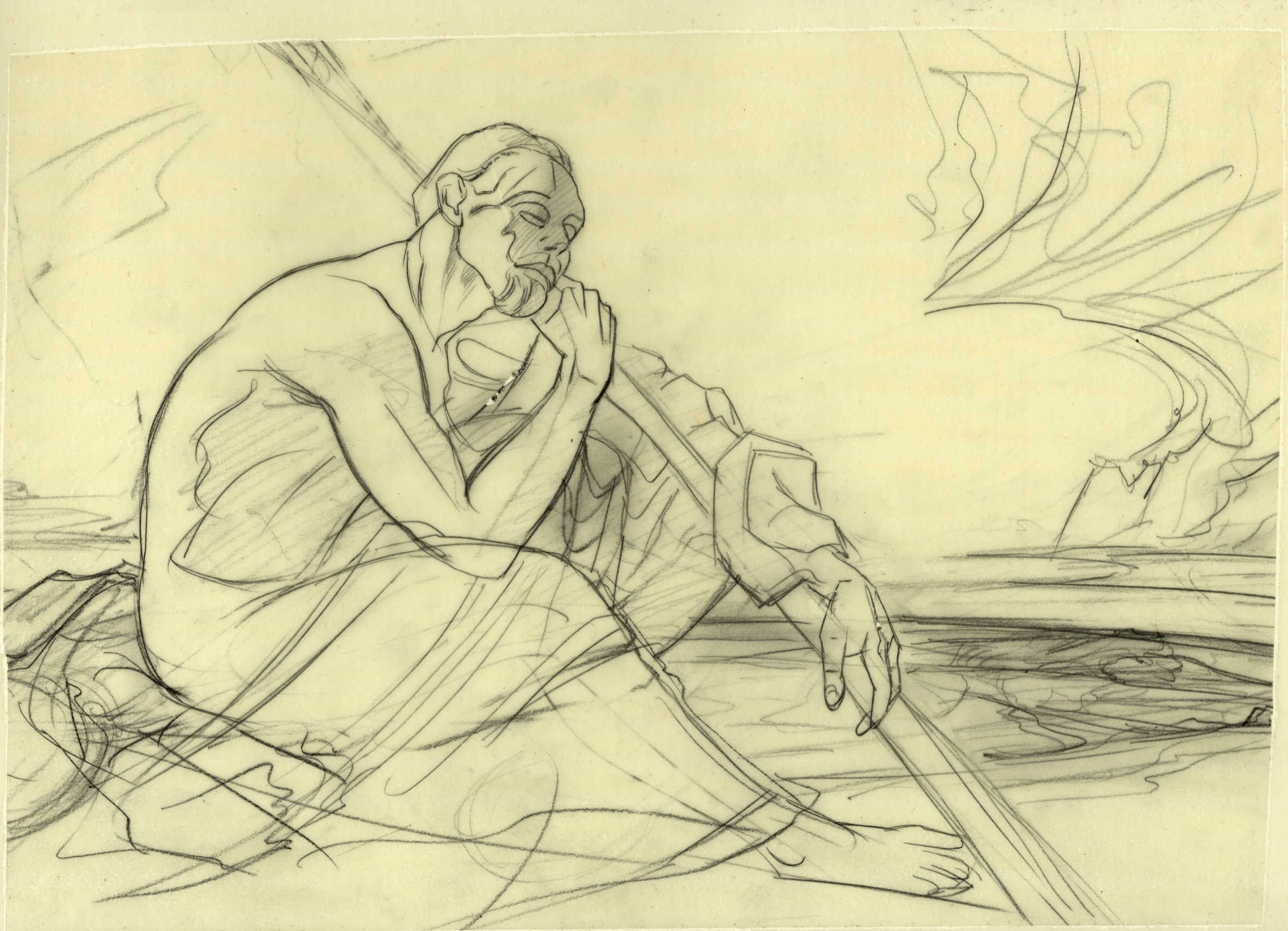 Sketch for the Wanderer, Seated